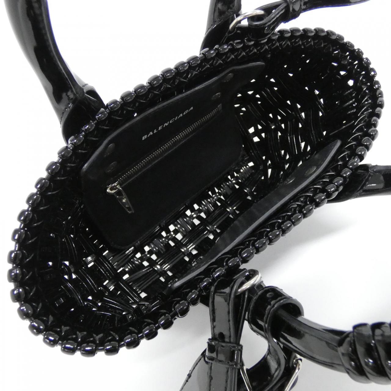 BALENCIAGA 678028 2IE2Y Bag Patent Leather Black Patent Leather - Thumbnail 5