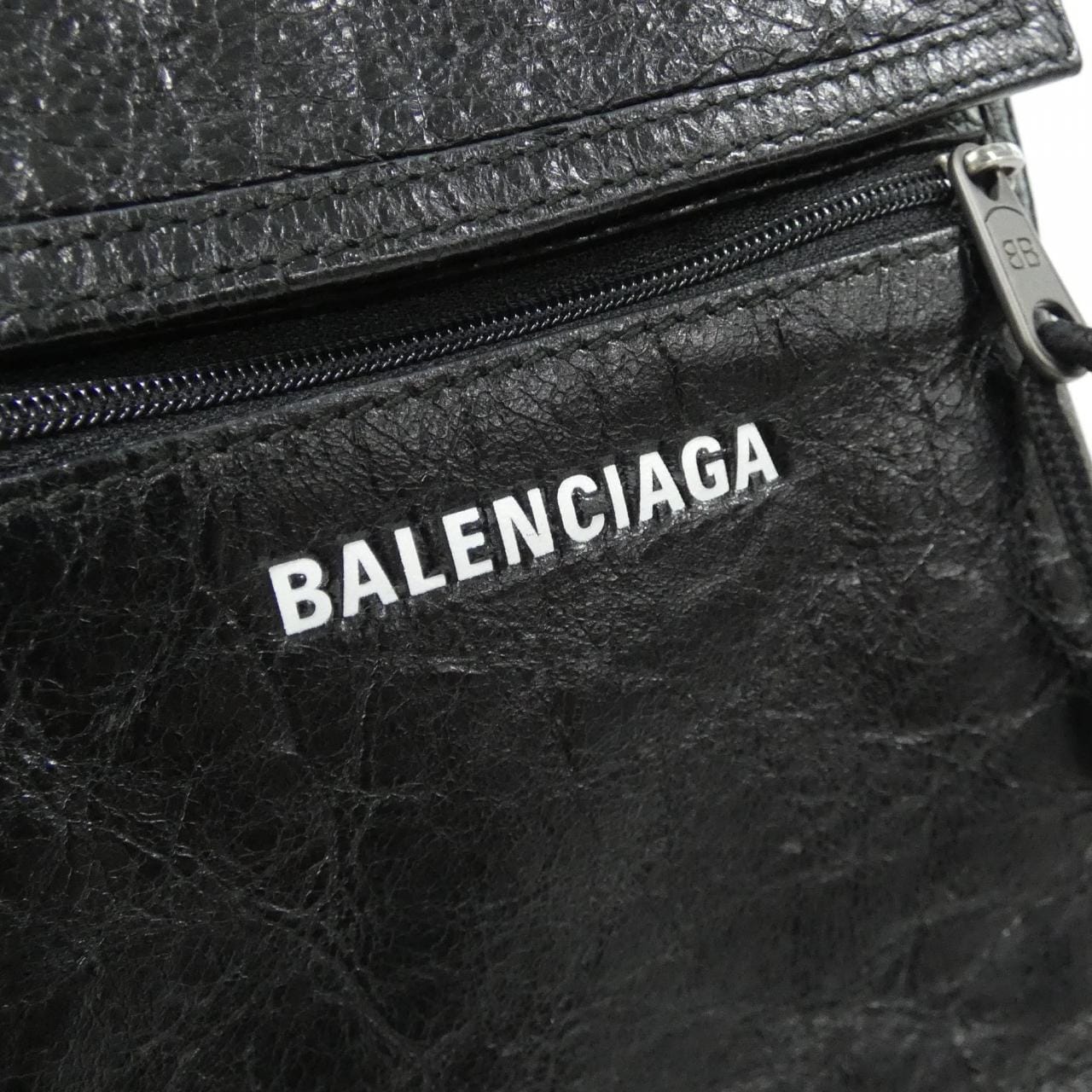 BALENCIAGA 532298 DB505 Shoulder Bag Lambskin Black Lambskin - Thumbnail 5