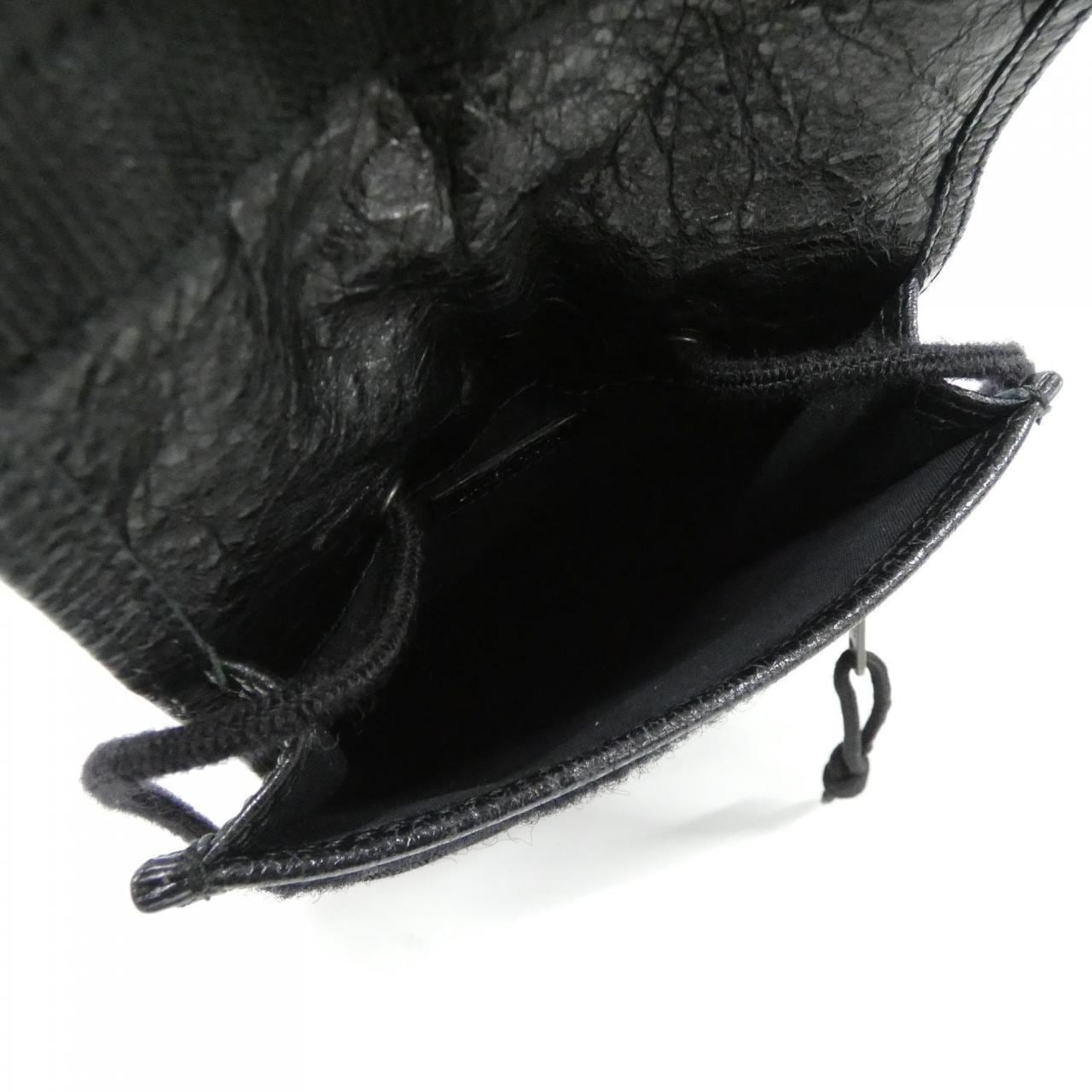 BALENCIAGA 532298 DB505 Shoulder Bag Lambskin Black Lambskin - Thumbnail 8
