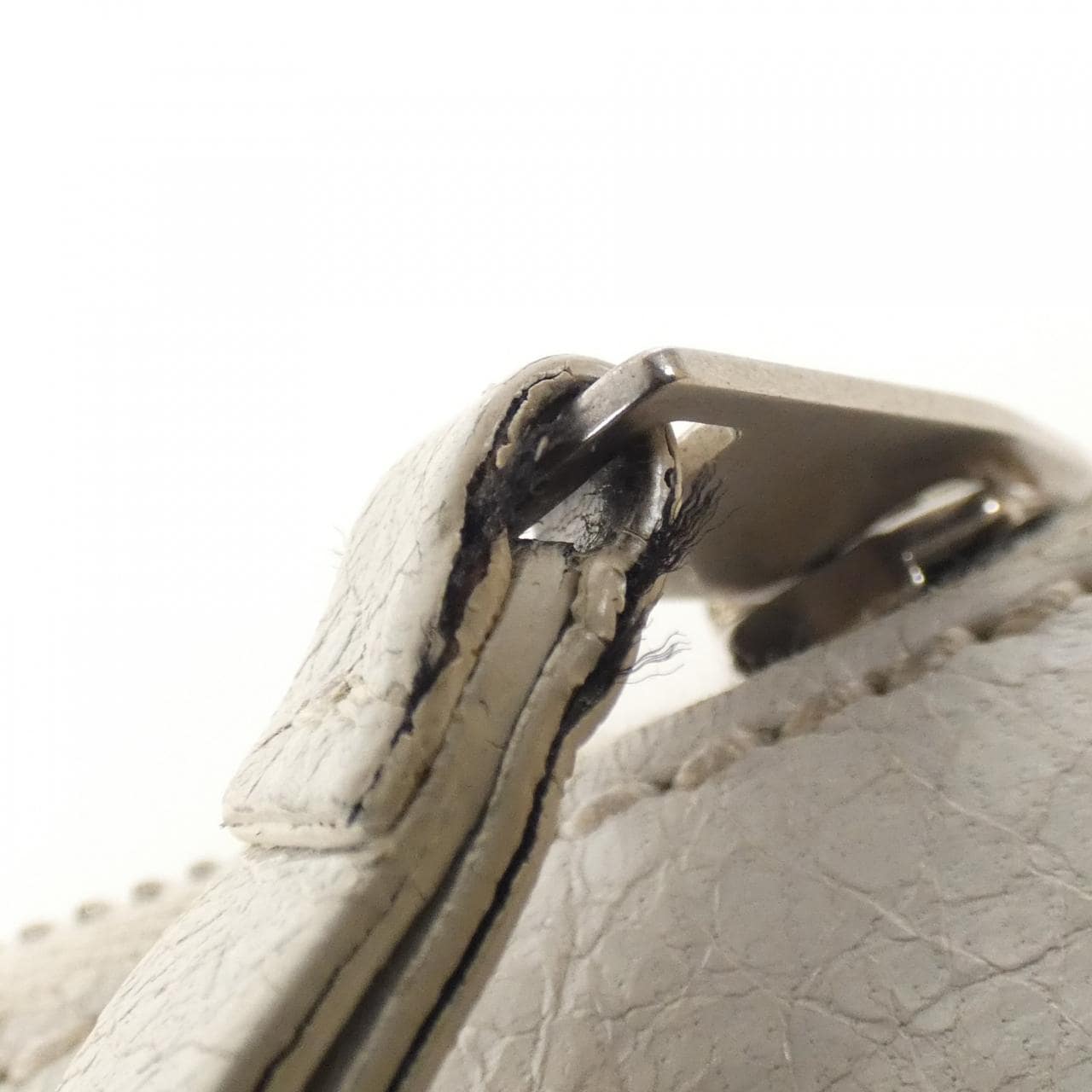 BALENCIAGA 273023 D9404 Bag Lambskin White Lambskin - Thumbnail 7