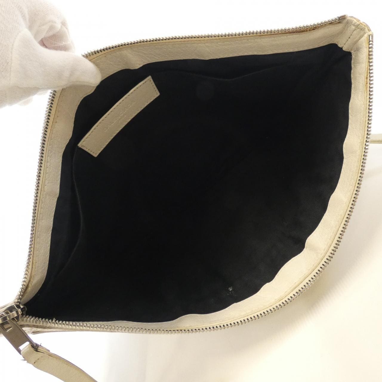 BALENCIAGA 273023 D9404 Bag Lambskin White Lambskin - Thumbnail 9