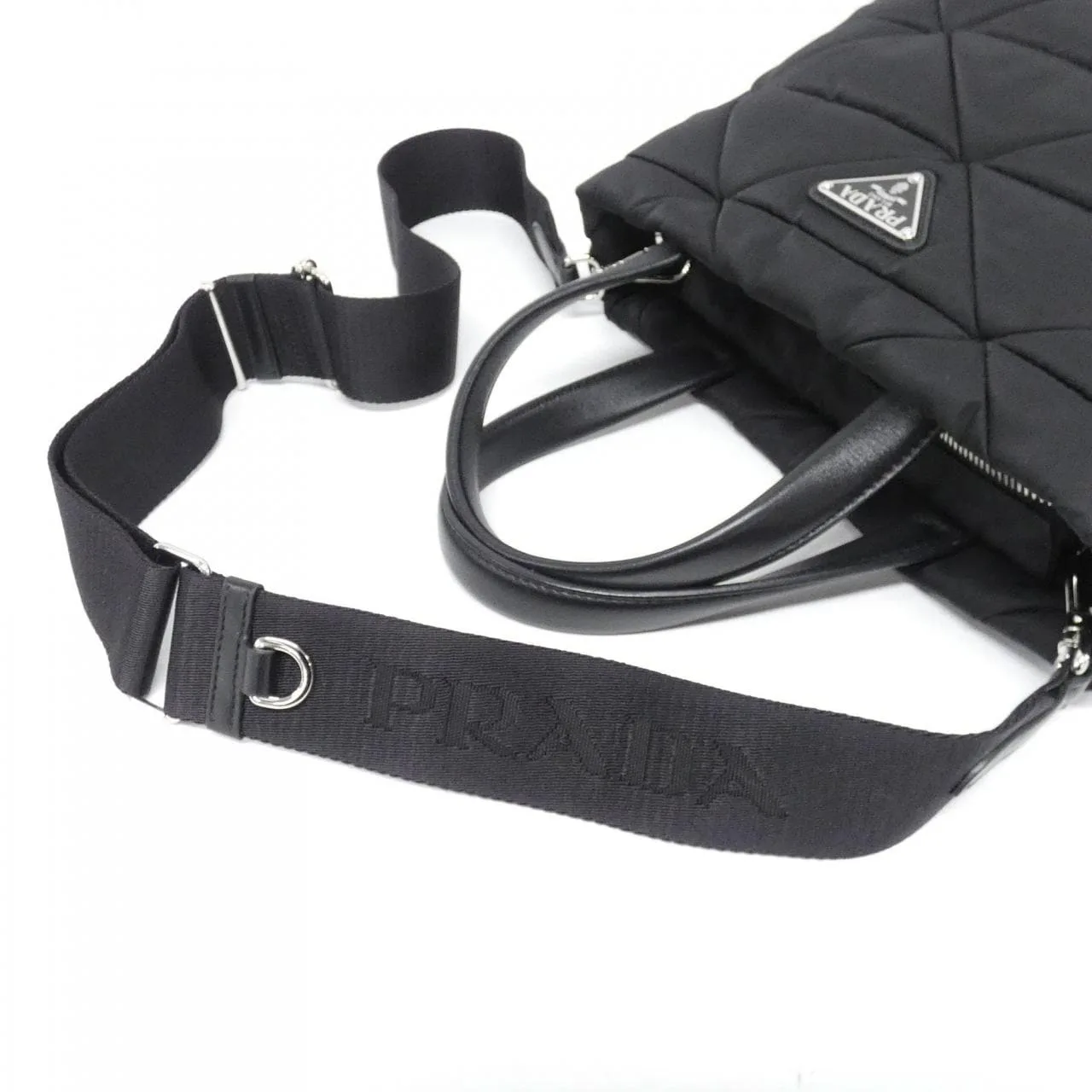 PRADA 1BG373 Handbag Black Rank A - Thumbnail 8