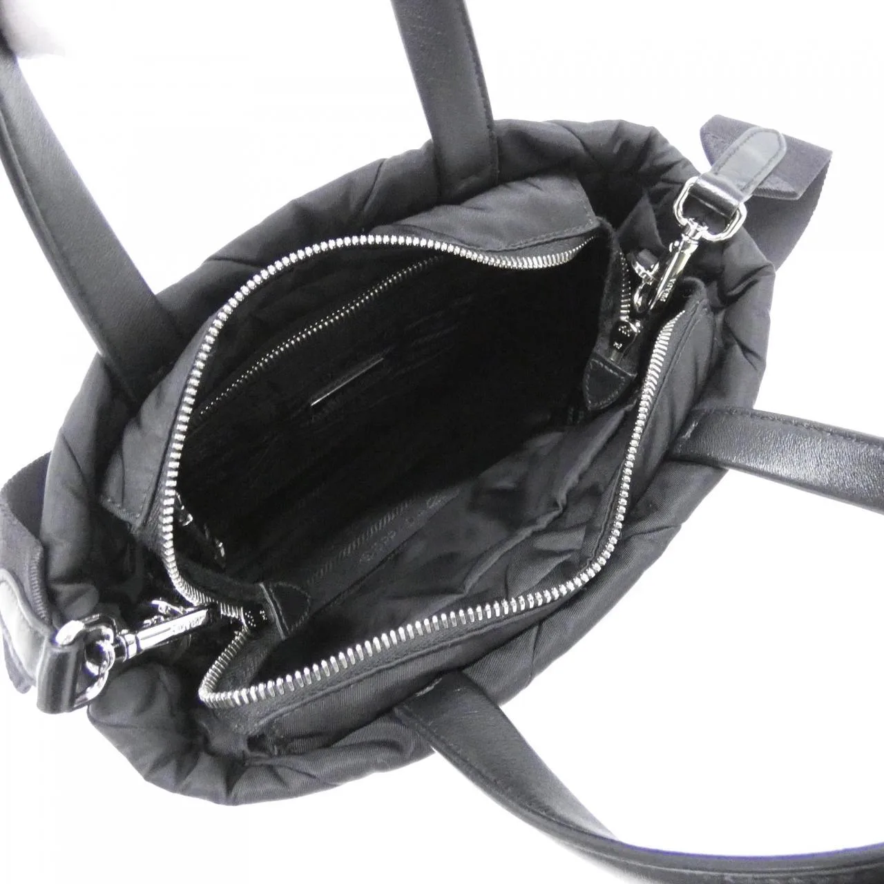 PRADA 1BG373 Handbag Black Rank A - Thumbnail 9