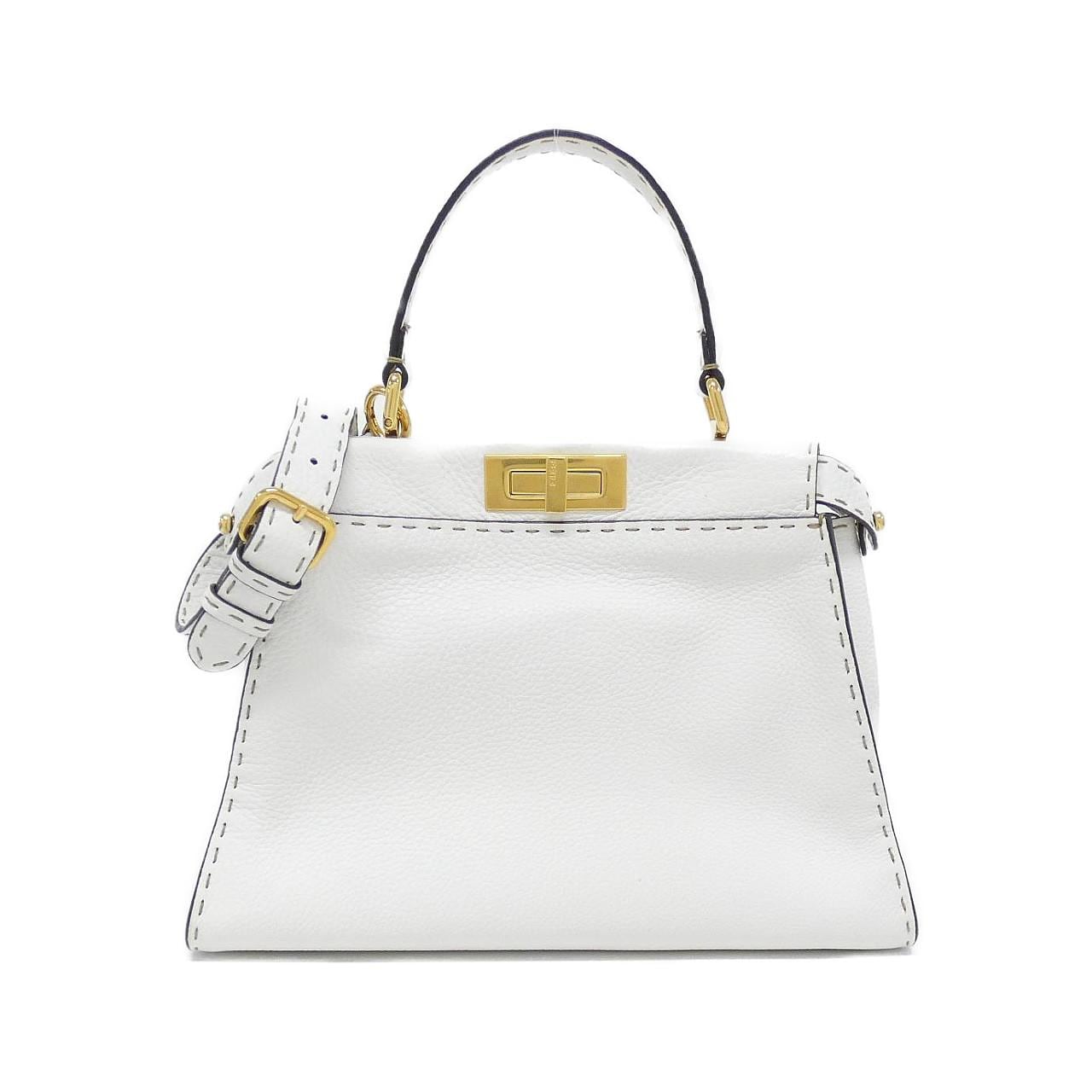 FENDI Peekaboo 8BN290 SFR Handbag Black