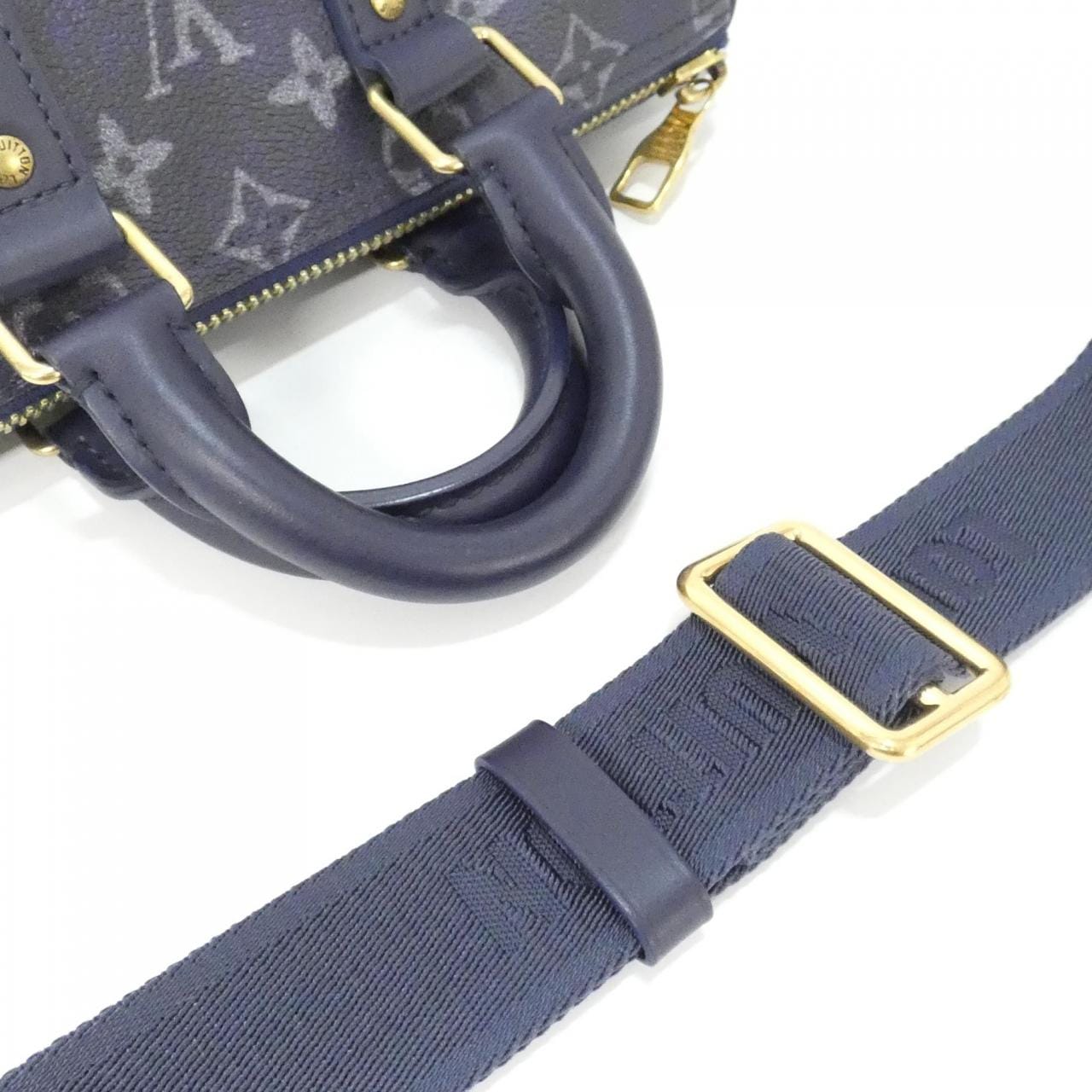 LOUIS VUITTON Keepall M46804 Boston Bag Monogram Blue Monogram Rank A - Thumbnail 4