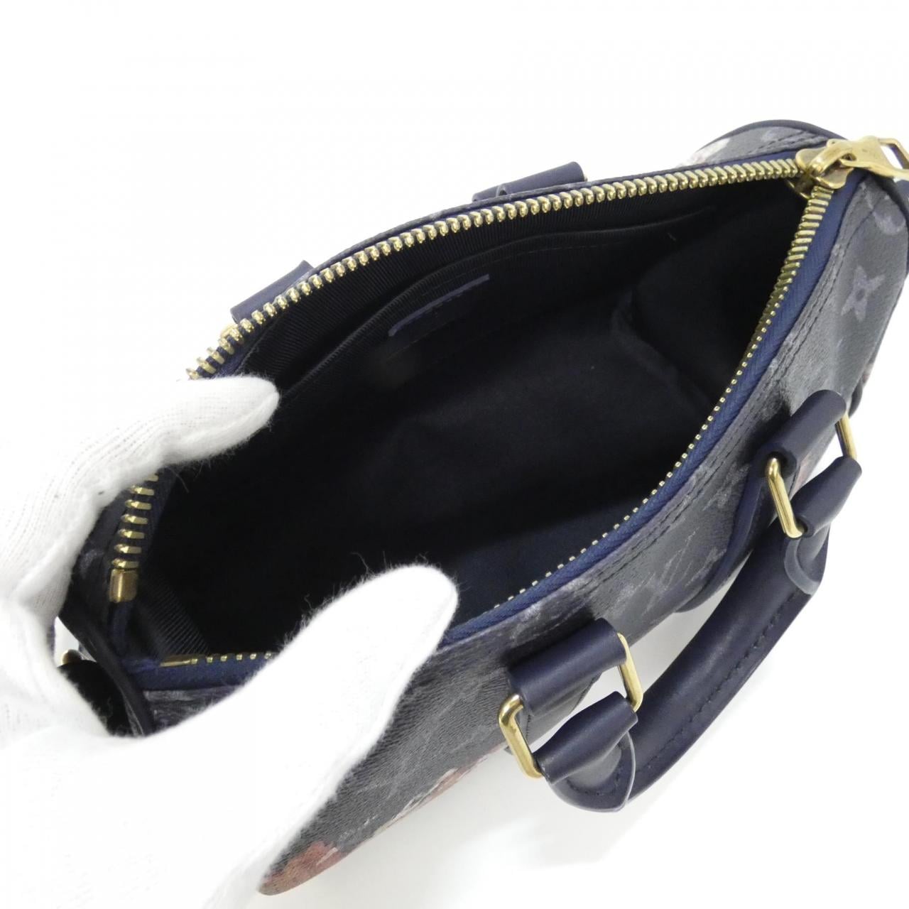 LOUIS VUITTON Keepall M46804 Boston Bag Monogram Blue Monogram Rank A - Thumbnail 5