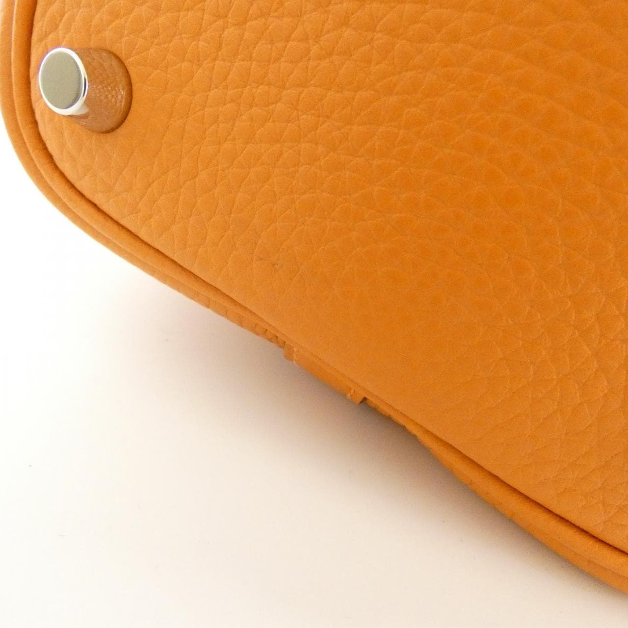 HERMES HERMÈS Picotin 056289CK Bag Clemence 橙色 Clemence 皮 中古品A - 縮圖 3