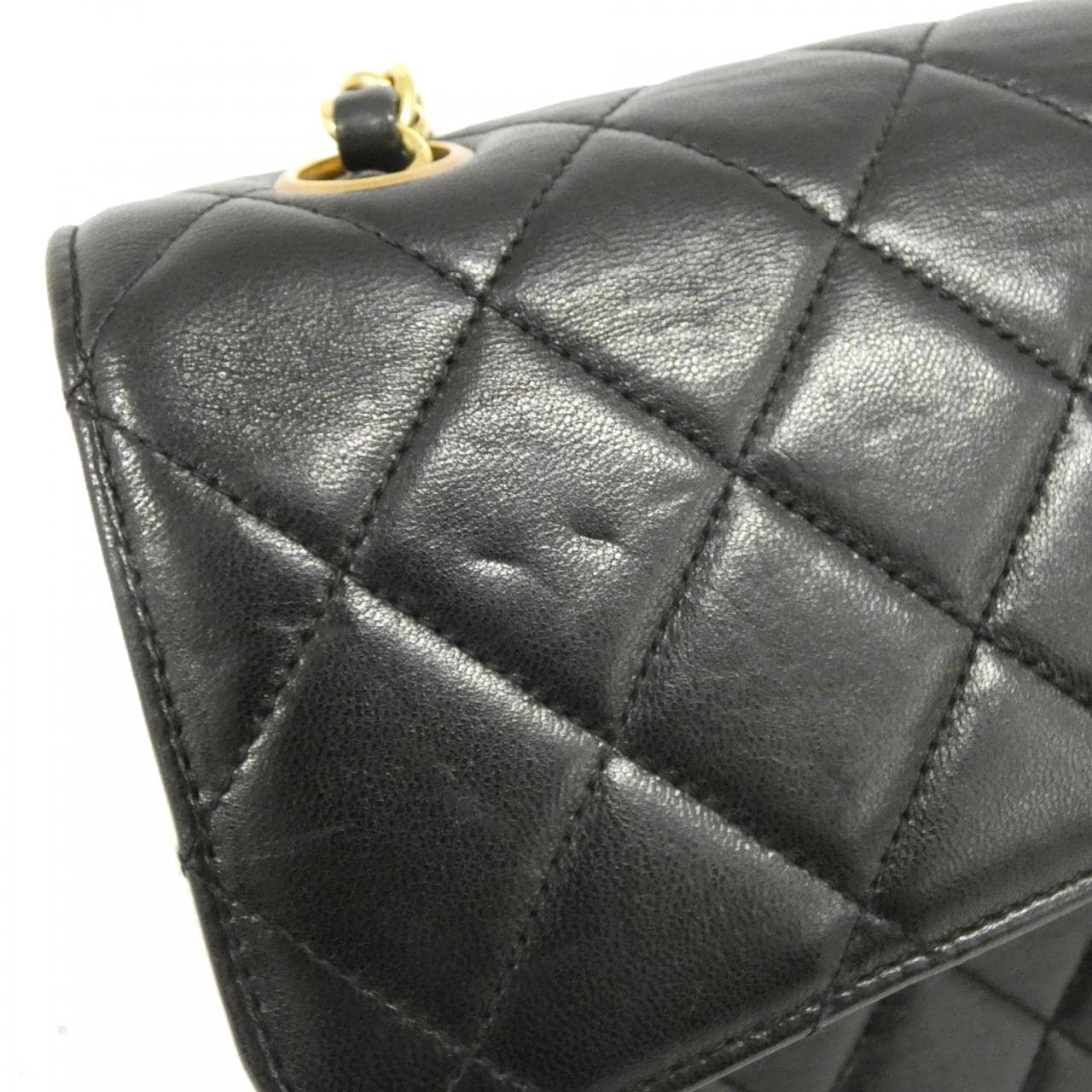 CHANEL Shoulder Lambskin Black Lambskin - Thumbnail 4