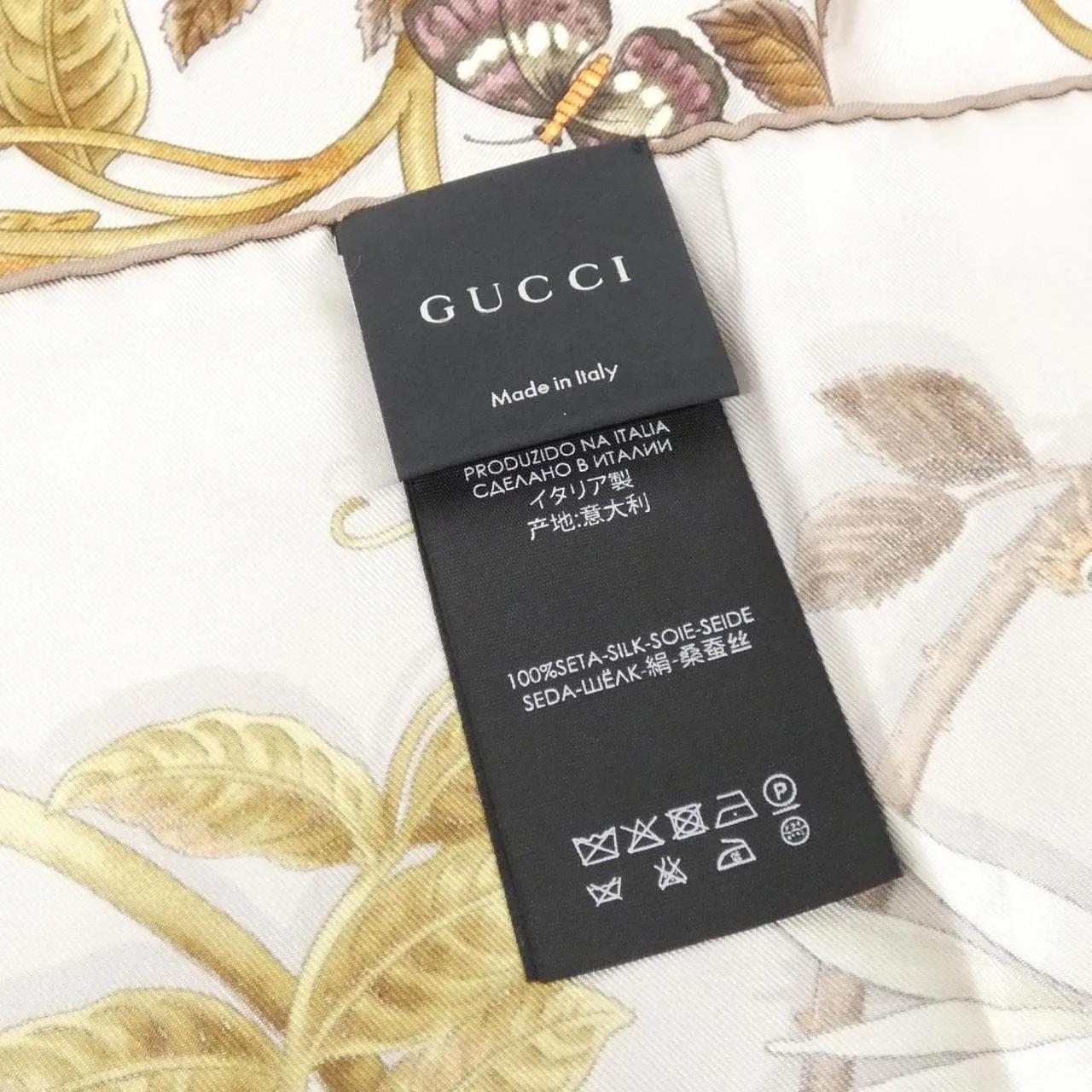 GUCCI 354426 3G001 Scarf 黑色 中古品A - 縮圖 3