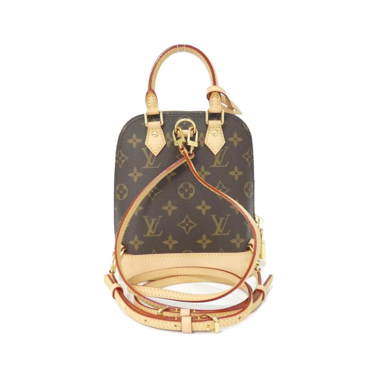 LOUIS VUITTON Alma M47132 Backpack Monogram 黑色 Monogram 中古品A - 縮圖 2
