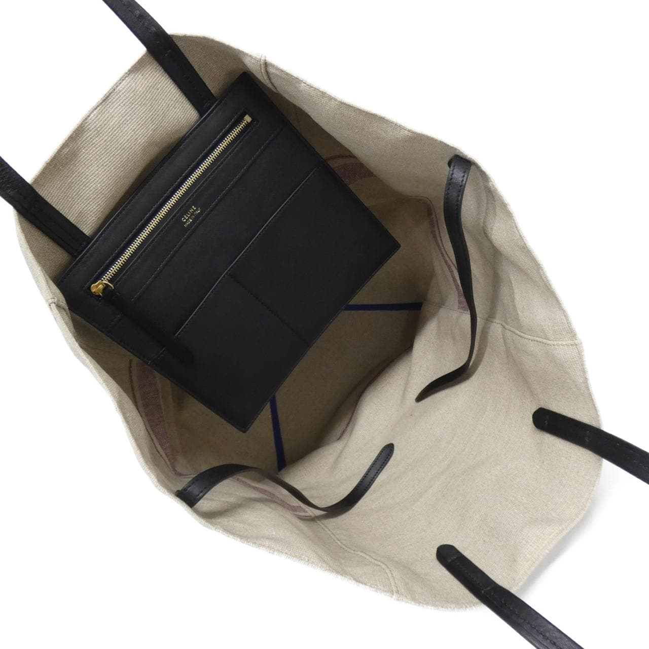 CELINE 172862ATX Bag Cotton Black Cotton Rank A - Thumbnail 4