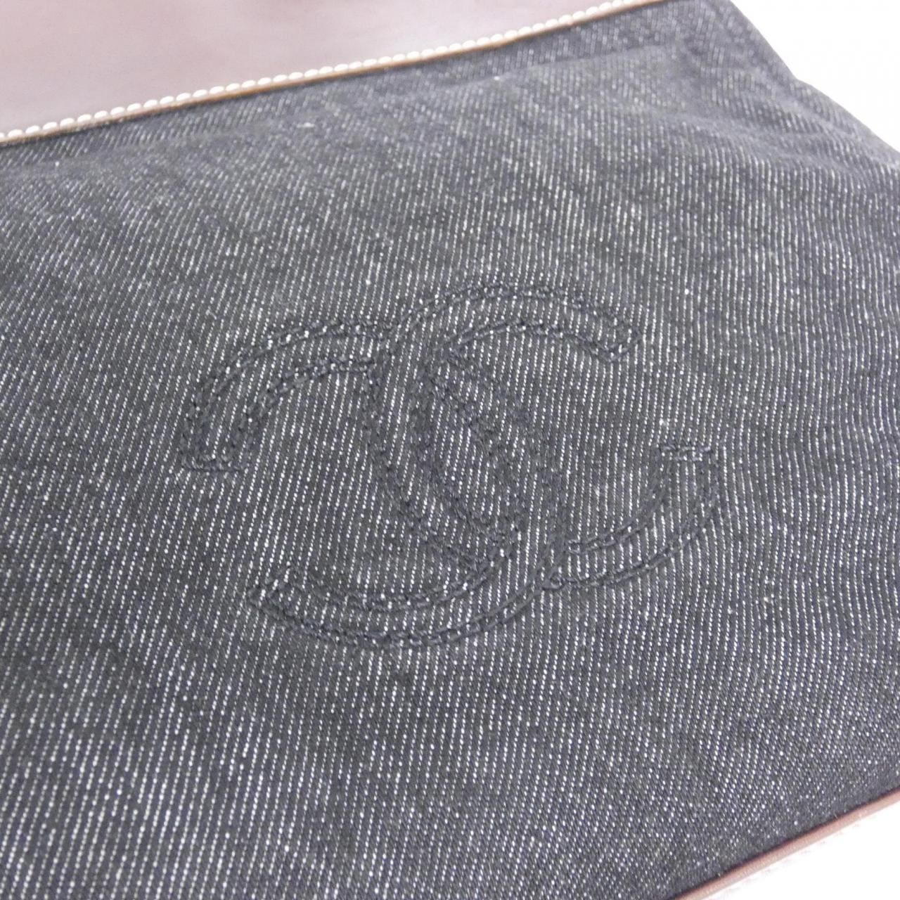 CHANEL 14620 Shoulder Denim Black Denim - Thumbnail 6