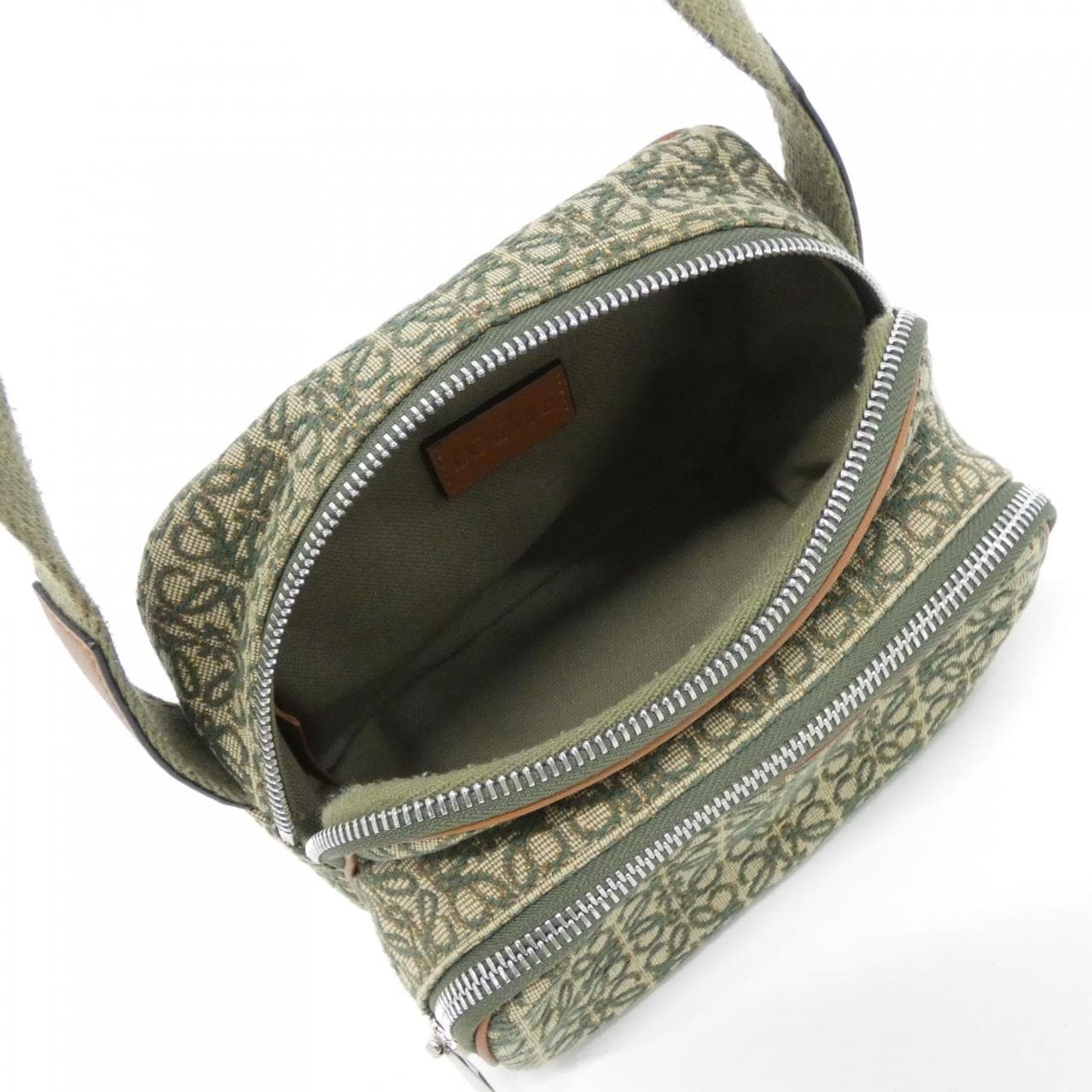 LOEWE B604Z80X01 Shoulder Bag Canvas 黑色 帆布 中古品A - 縮圖 8