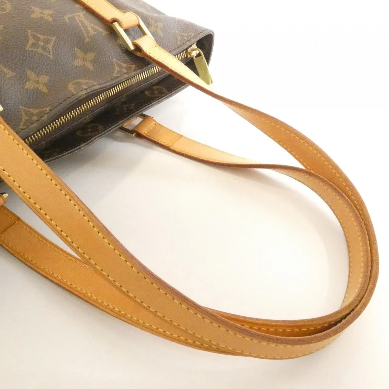 LOUIS VUITTON Caba Piano M51148 Handbag Monogram 黑色 Monogram 中古品B - 縮圖 5