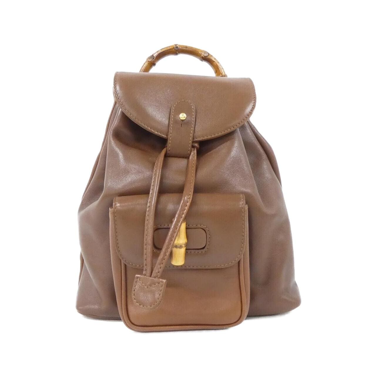 GUCCI 003 3444 Backpack Leather Brown