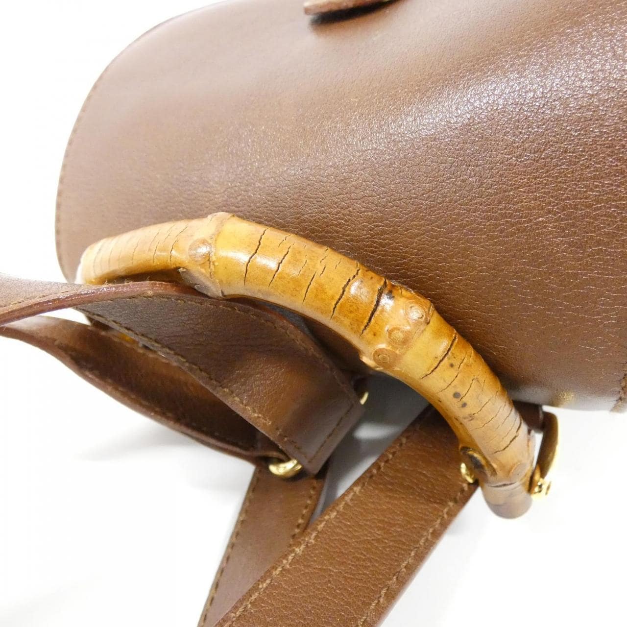 GUCCI 003 3444 Backpack Leather Brown Leather Rank B - Thumbnail 8