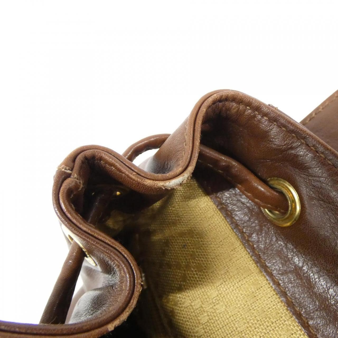 GUCCI 003 3444 Backpack Leather Brown Leather Rank B - Thumbnail 10