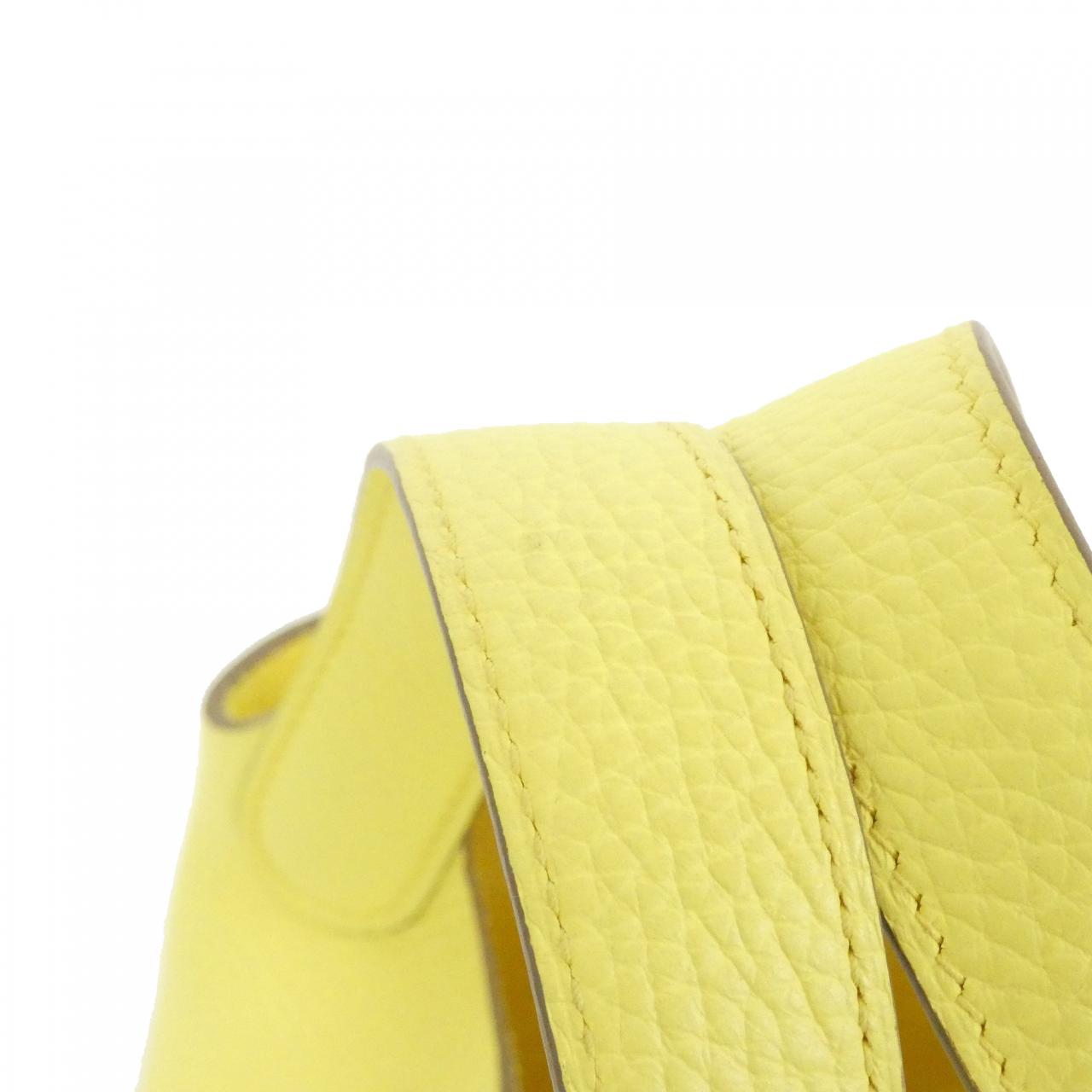 HERMES HERMÈS Picotin 056289CK Bag Clemence Black Clemence Leather - Thumbnail 4