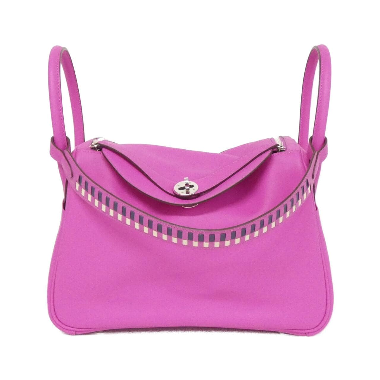 HERMES HERMÈS Lindy 076296CK Shoulder Bag Epsom Blue