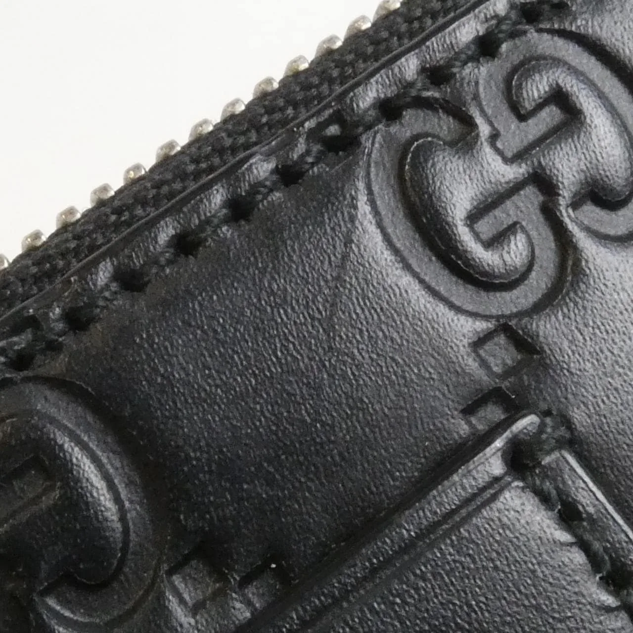 GUCCI 450953 CWC1N Bag Leather 黑色 皮革 中古品A - 縮圖 4