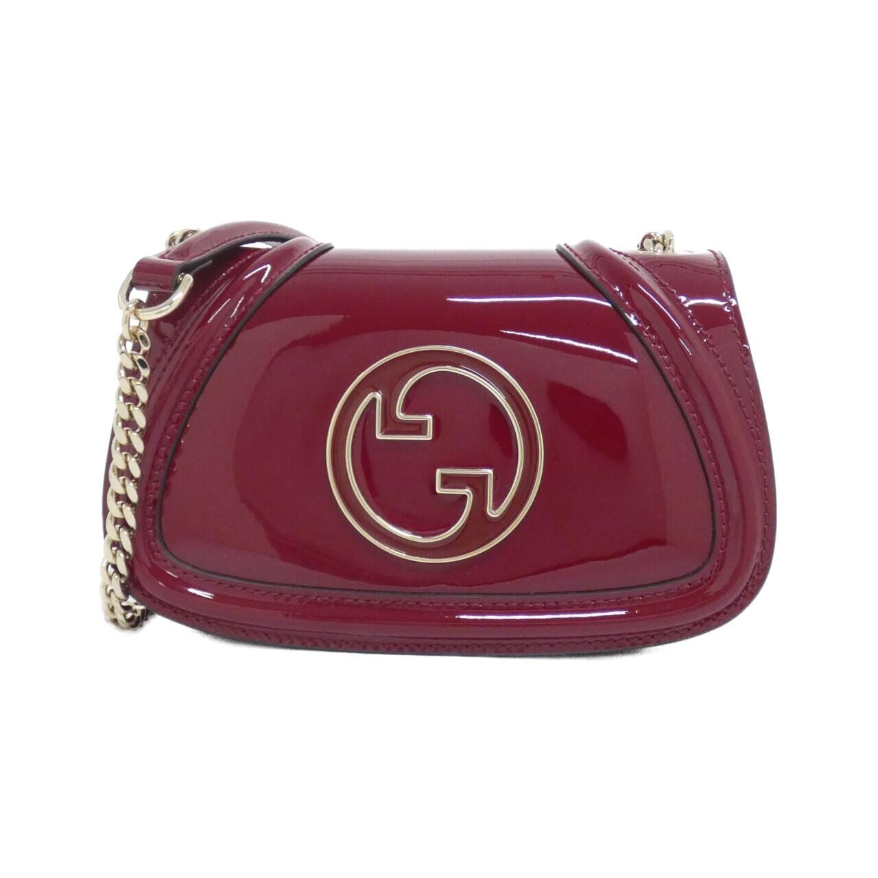 GUCCI 815711 1J7BZ Shoulder Bag Patent Leather