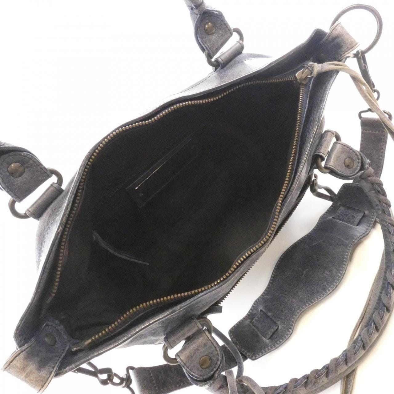 BALENCIAGA 103208 D94JT Bag Lambskin Black Lambskin - Thumbnail 9