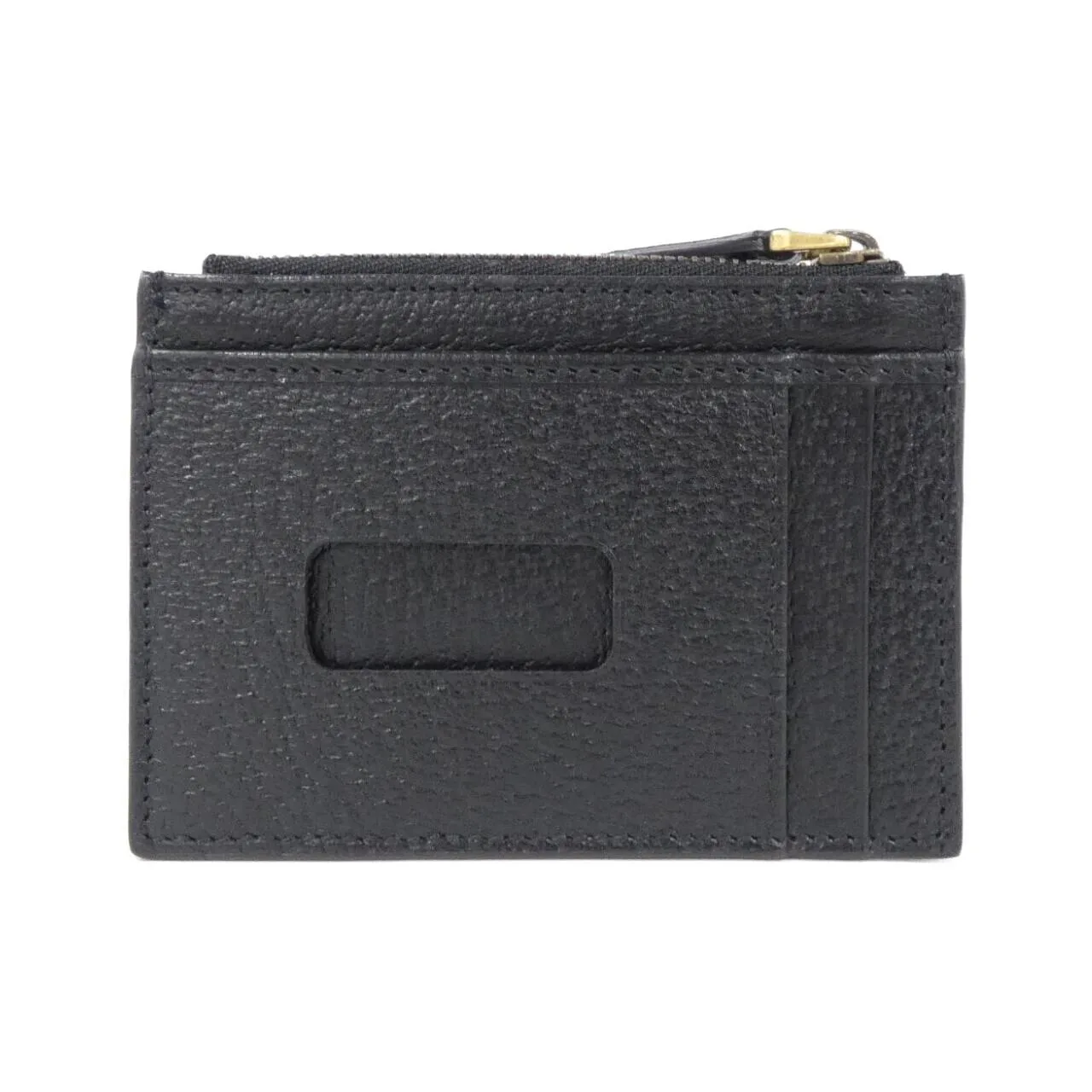 GUCCI 657589 DJ20T Coin Case Leather 黑色 皮革 中古品A - 縮圖 2