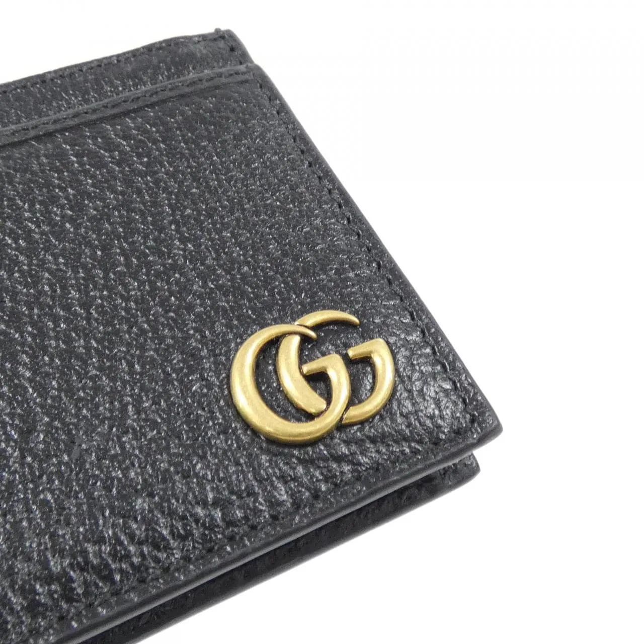 GUCCI 657589 DJ20T Coin Case Leather 黑色 皮革 中古品A - 縮圖 3