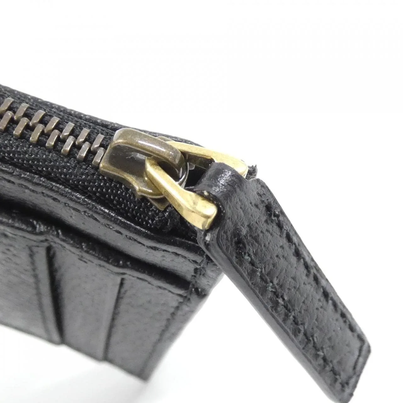 GUCCI 657589 DJ20T Coin Case Leather 黑色 皮革 中古品A - 縮圖 6