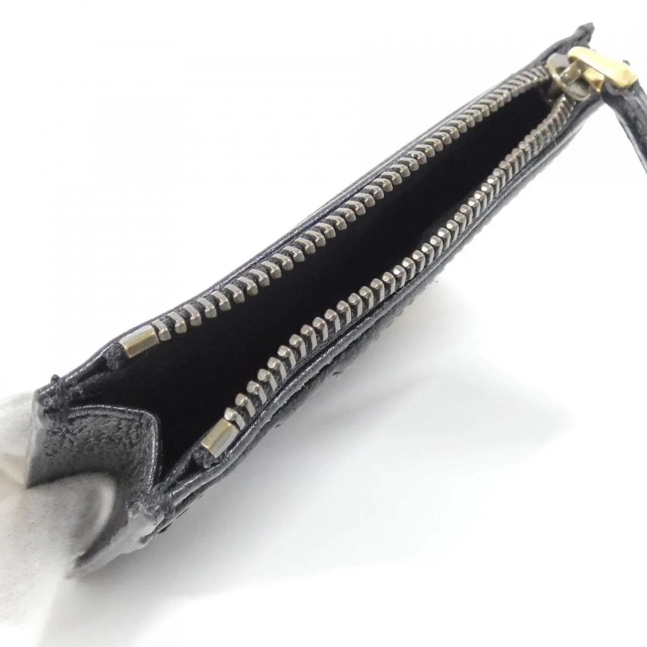 GUCCI 657589 DJ20T Coin Case Leather 黑色 皮革 中古品A - 縮圖 7