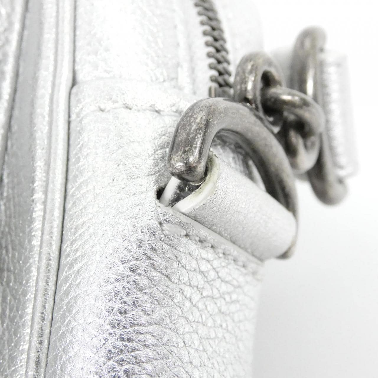 CHANEL Handbag 銀色 中古品A - 縮圖 5