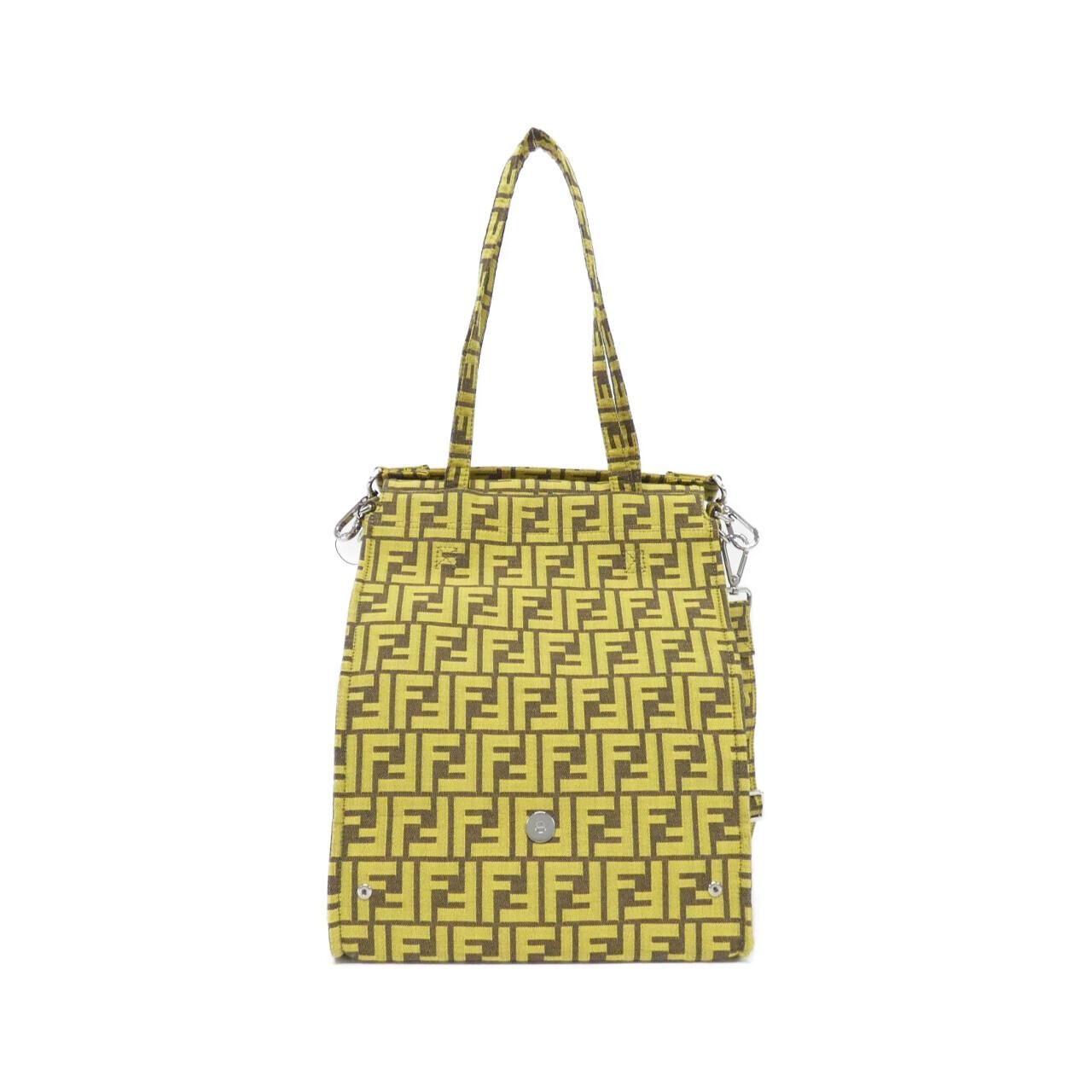 FENDI Baguette 8BH418 AR1Y Bag Canvas 黑色 帆布 中古品A - 縮圖 2