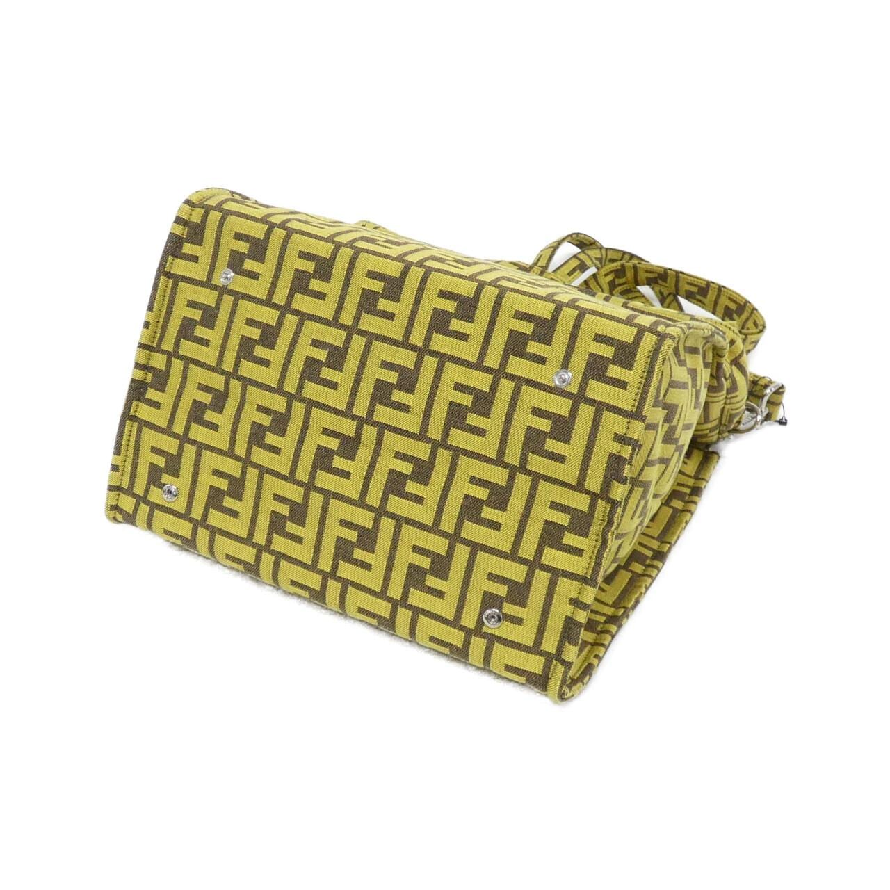 FENDI Baguette 8BH418 AR1Y Bag Canvas 黑色 帆布 中古品A - 縮圖 3