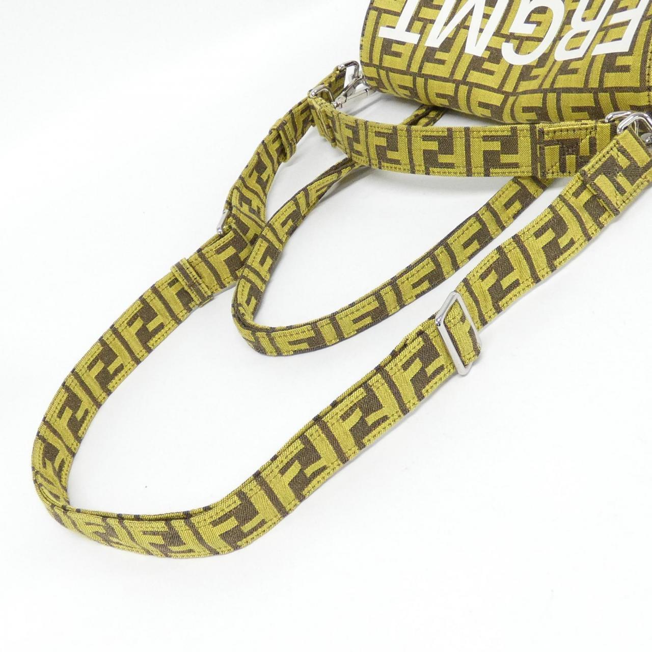 FENDI Baguette 8BH418 AR1Y Bag Canvas 黑色 帆布 中古品A - 縮圖 5