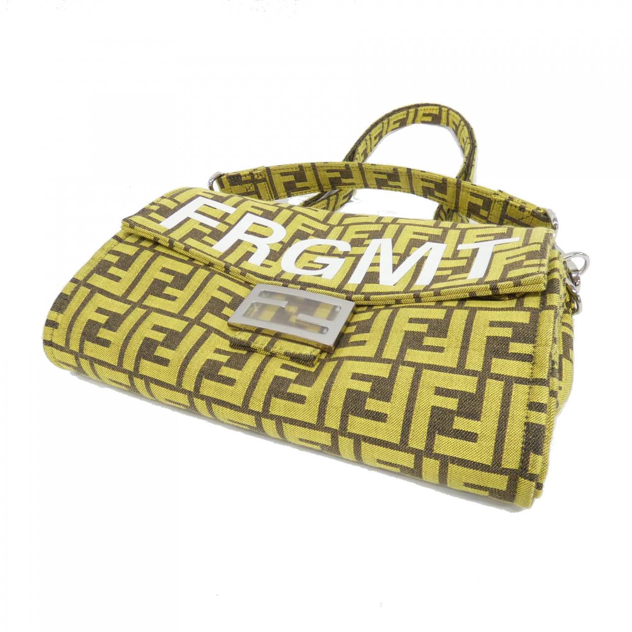 FENDI Baguette 8BH418 AR1Y Bag Canvas 黑色 帆布 中古品A - 縮圖 8