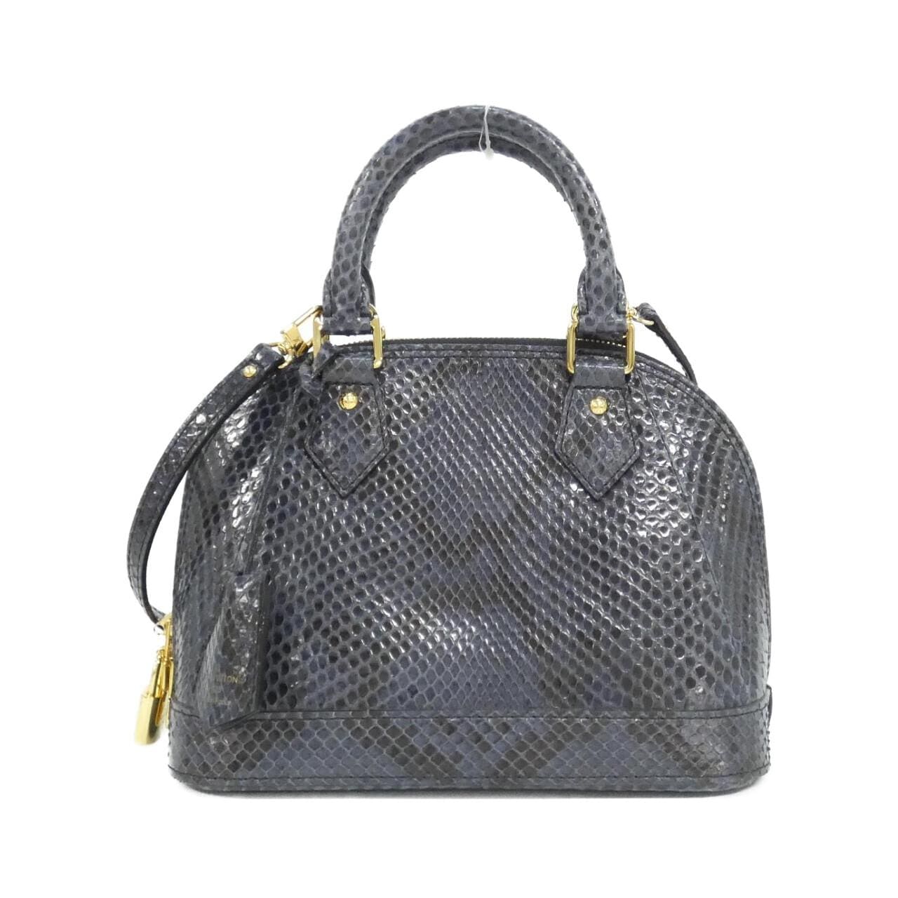 LOUIS VUITTON Alma N90378 Bag Leather Blue