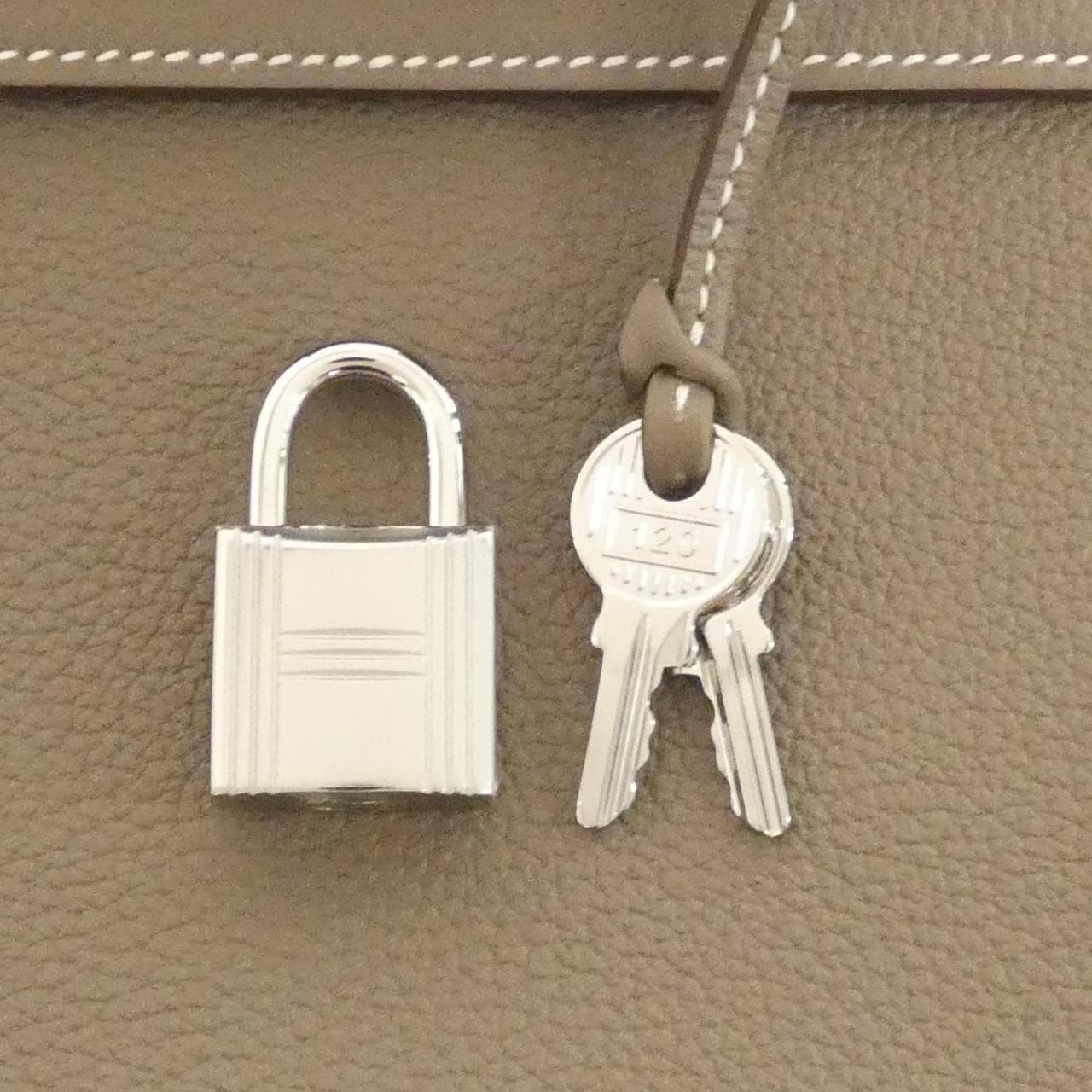 HERMES HERMÈS Kelly 044624CK Bag Togo Etoupe Togo 牛皮 未使用品 - 縮圖 4