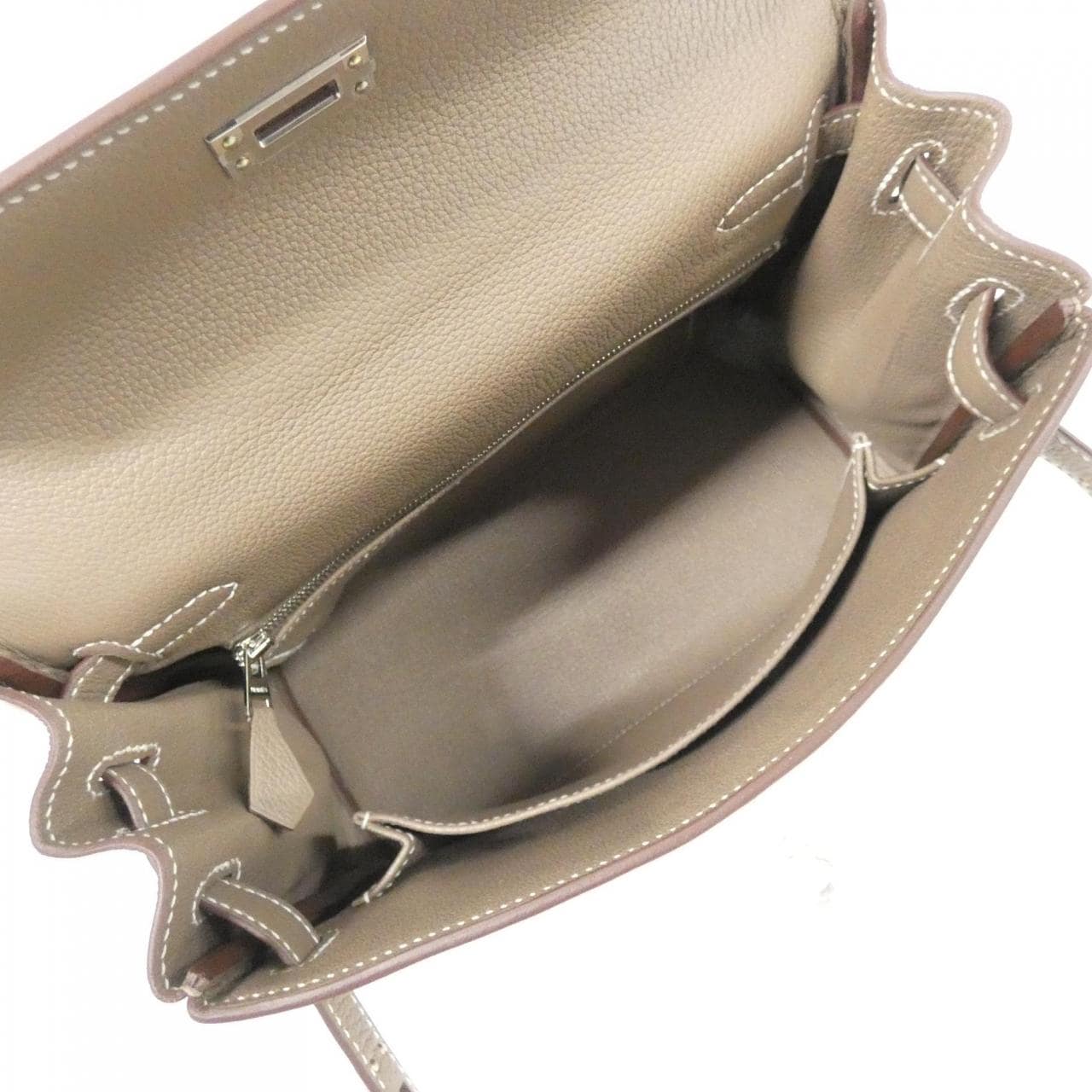 HERMES HERMÈS Kelly 044624CK Bag Togo Etoupe Togo 牛皮 未使用品 - 縮圖 6