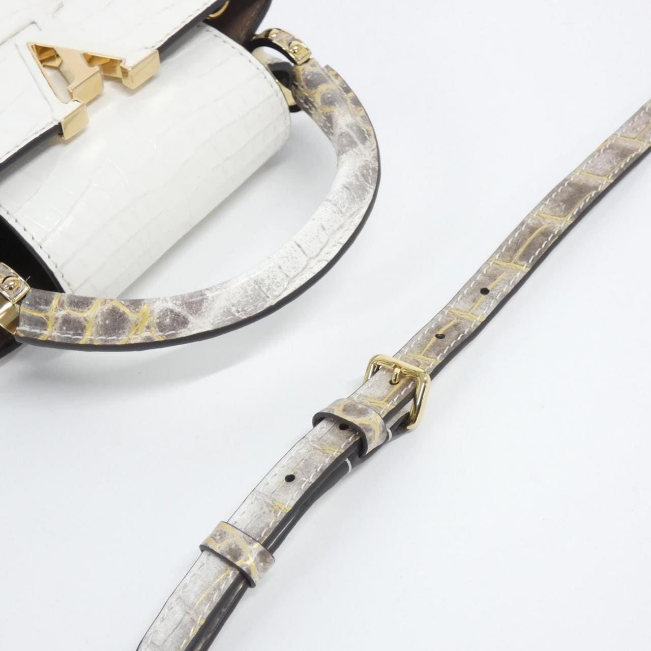 LOUIS VUITTON Capucines N98156 Bag Leather Black Leather Rank A - Thumbnail 4