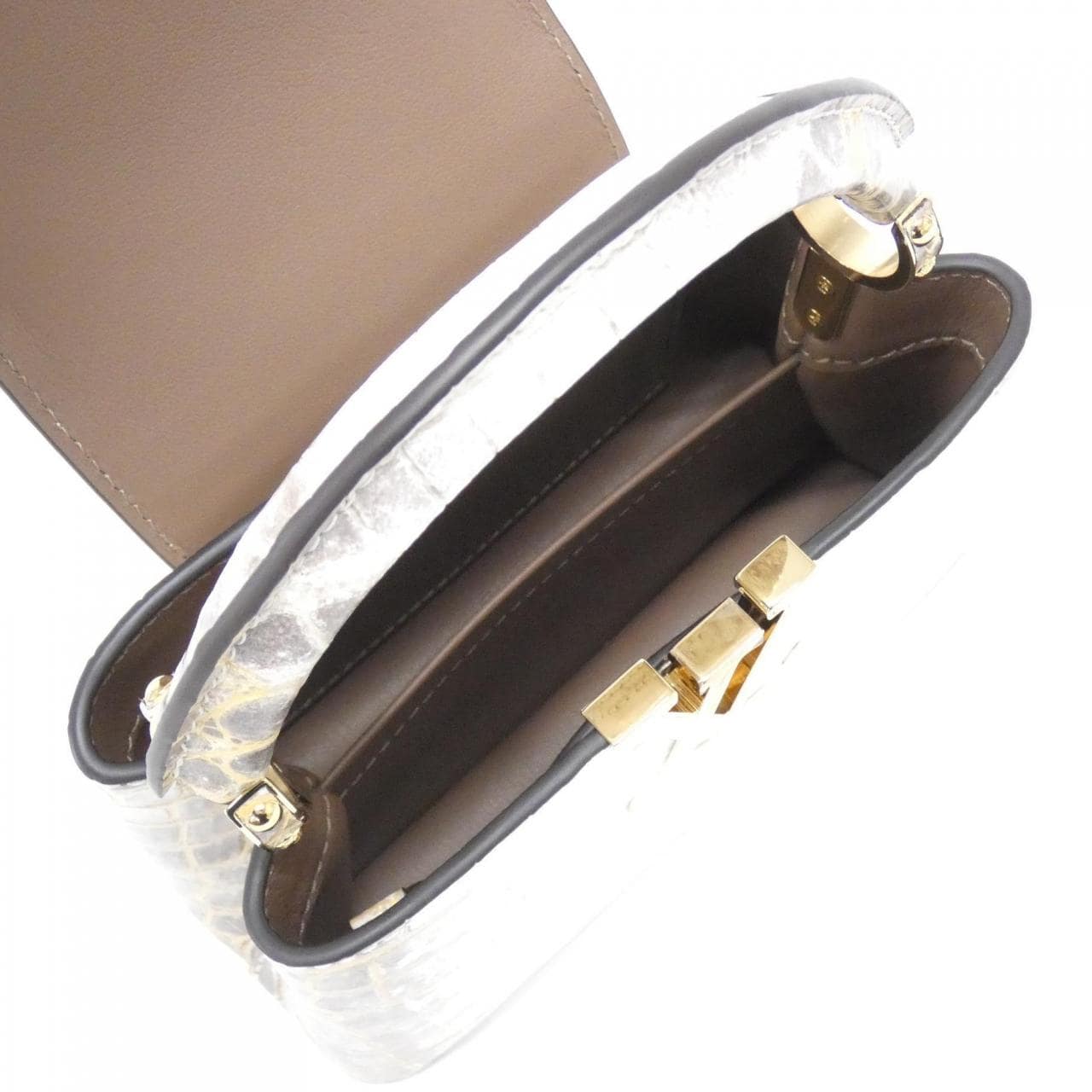 LOUIS VUITTON Capucines N98156 Bag Leather Black Leather Rank A - Thumbnail 5