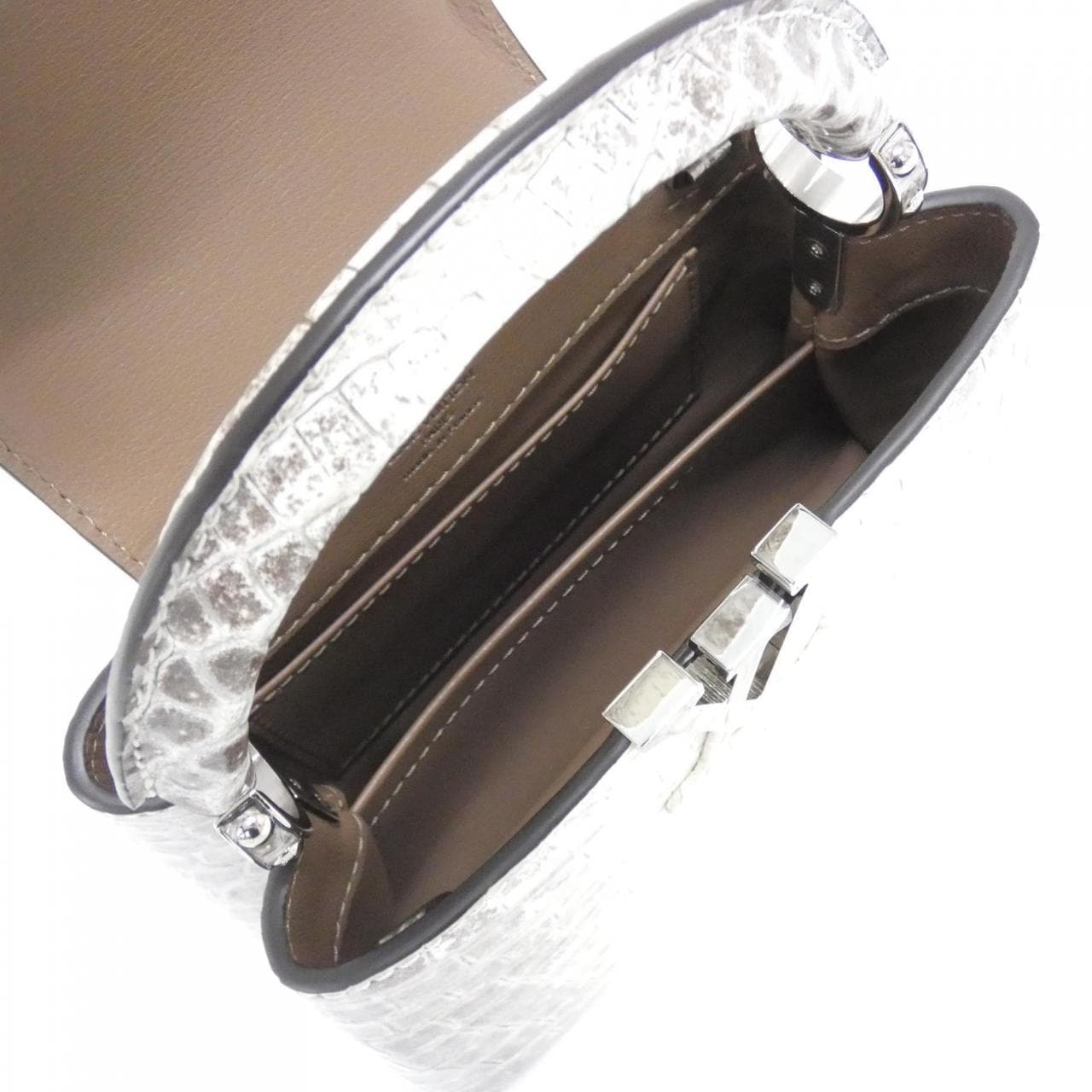 LOUIS VUITTON Capucines N99291 Shoulder Bag Leather Black Leather - Thumbnail 5