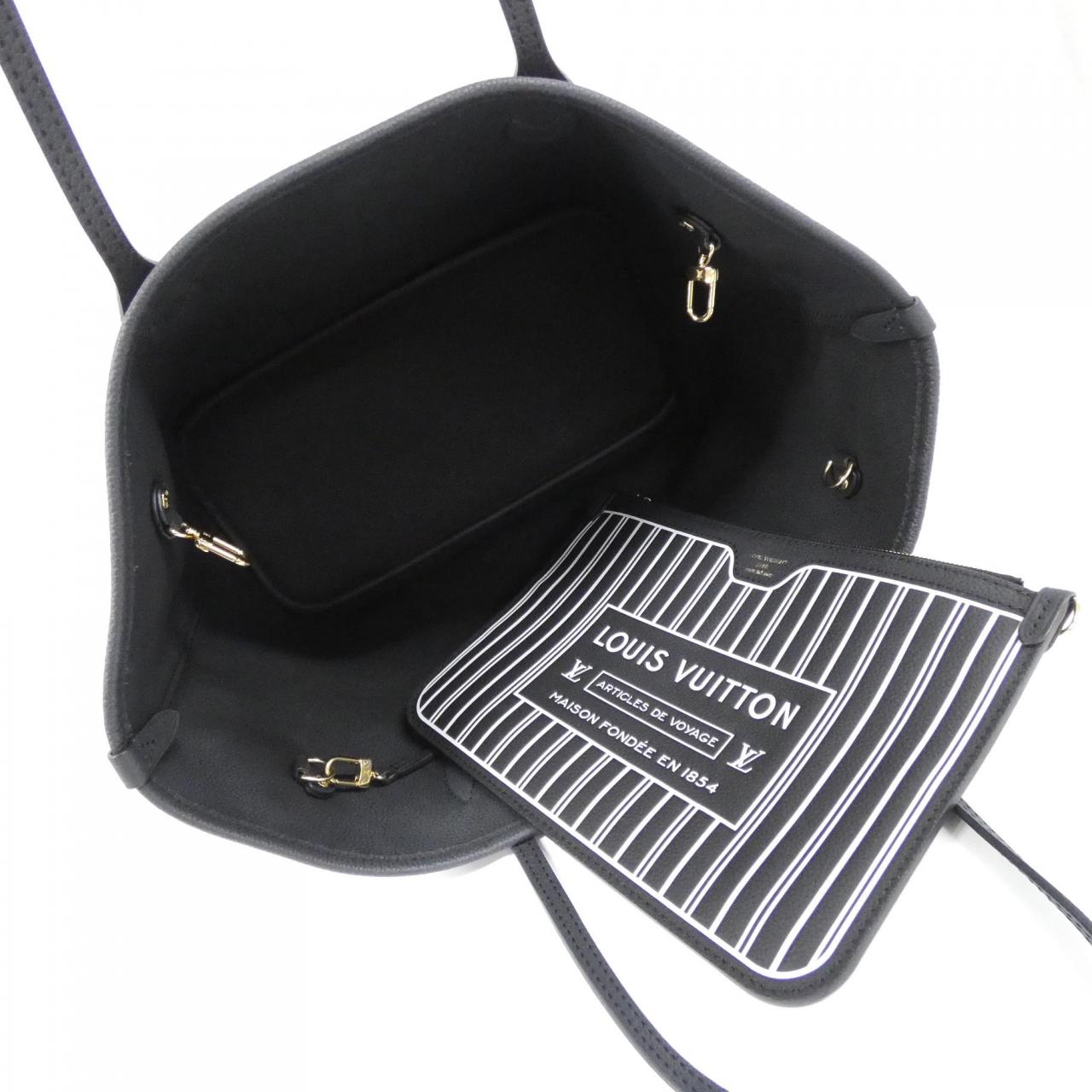 LOUIS VUITTON Neverfull M11946 Bag Monogram 黑色 Monogram 中古品A - 縮圖 5