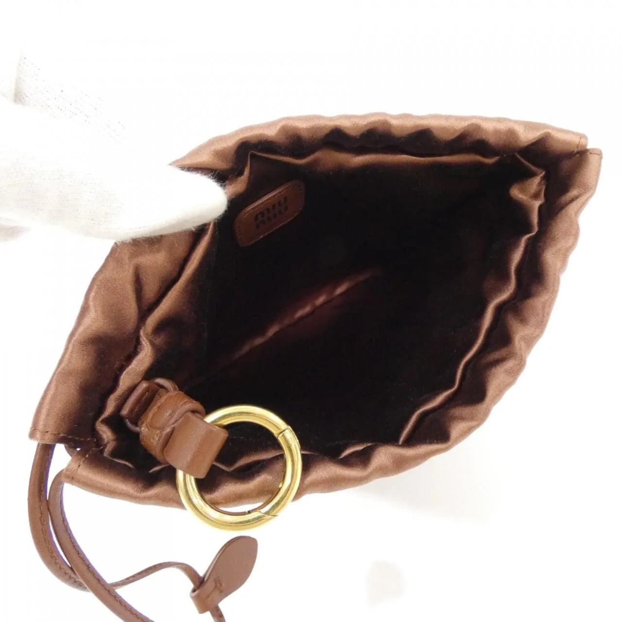 MIU MIU 5NG010 Pouch Black Rank A - Thumbnail 5