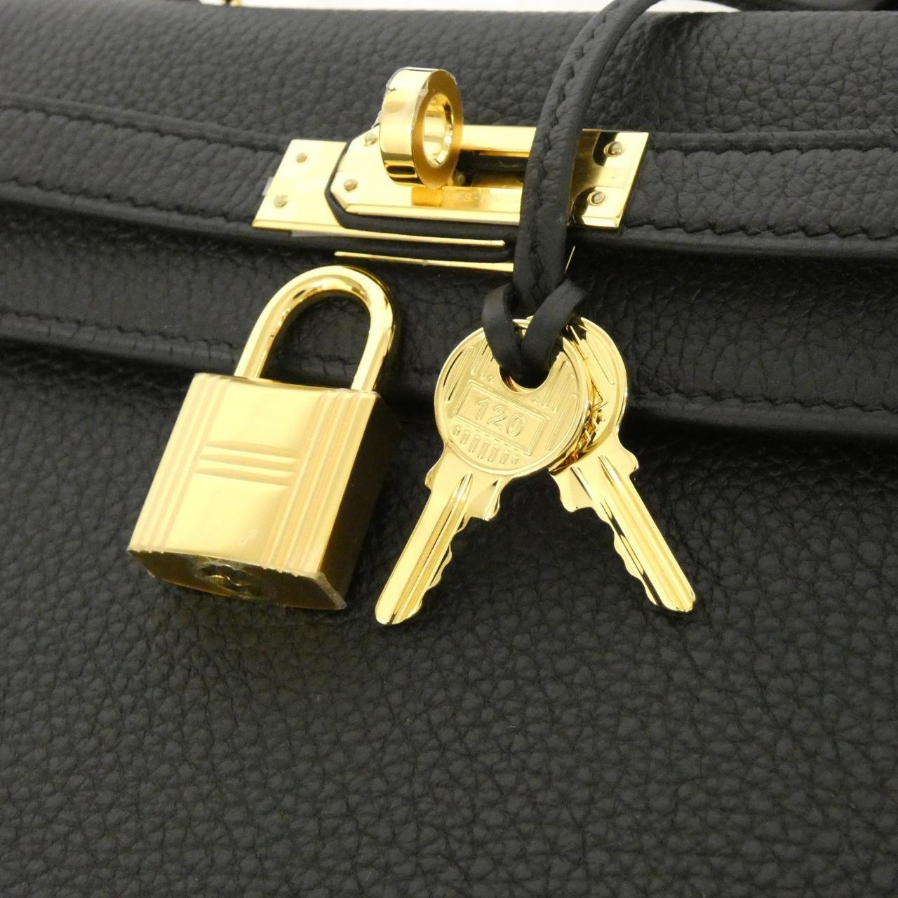 HERMES HERMÈS Kelly 044624CC Bag Togo 黑色 Togo 牛皮 未使用品 - 縮圖 4