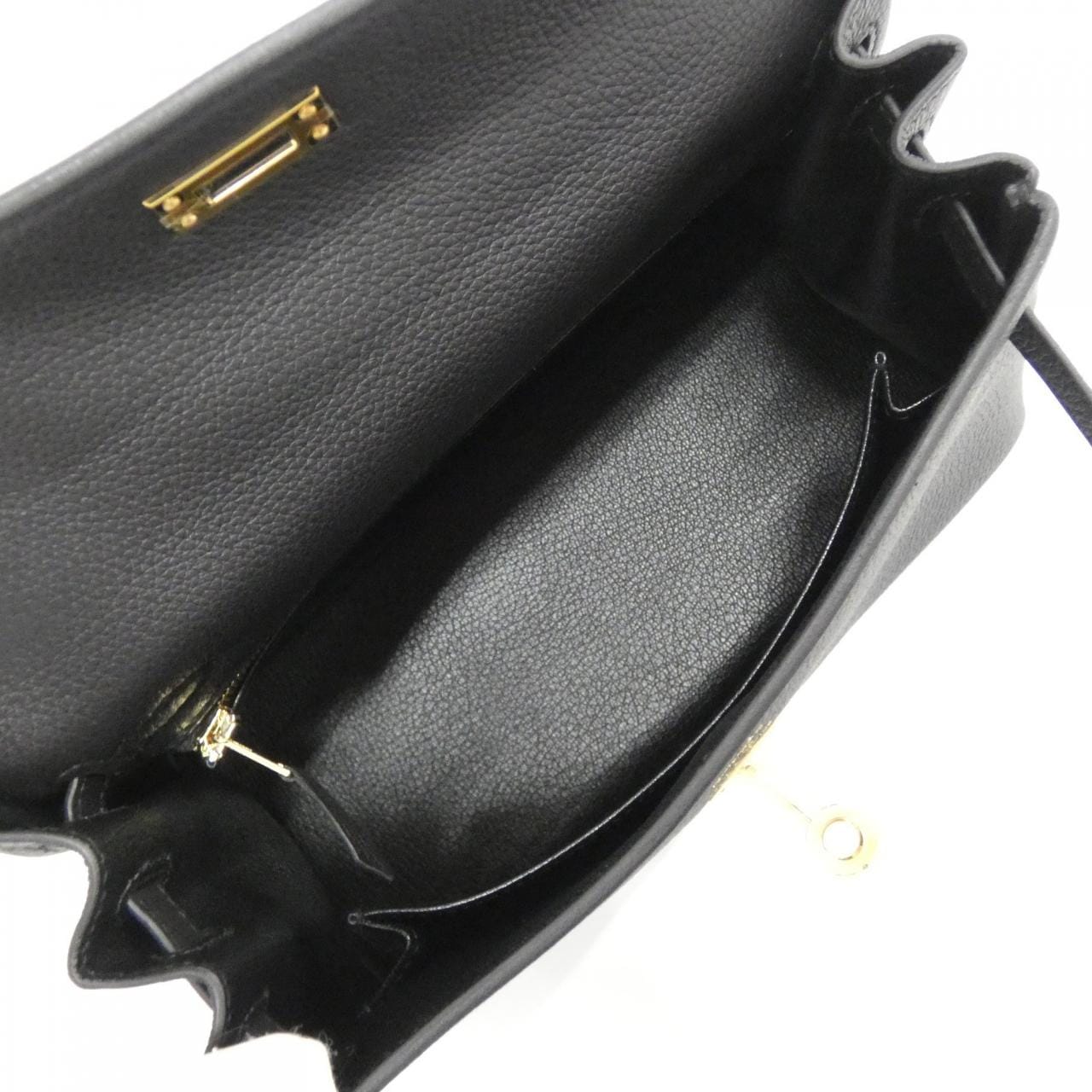 HERMES HERMÈS Kelly 044624CC Bag Togo 黑色 Togo 牛皮 未使用品 - 縮圖 6