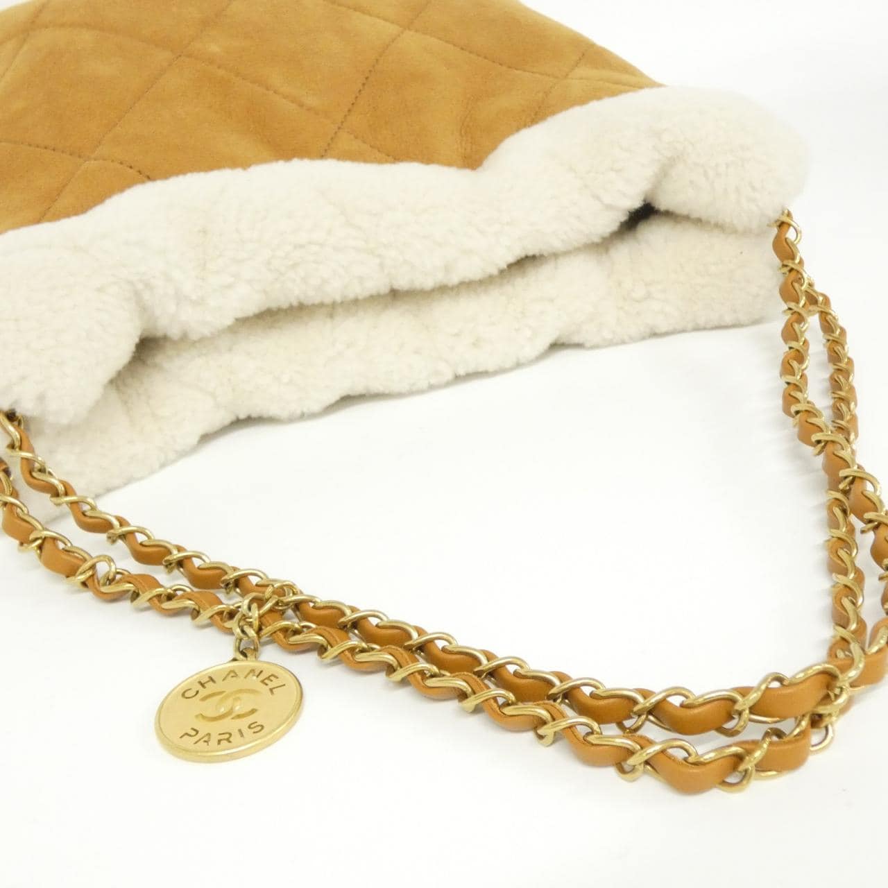 CHANEL Chanel 22 AS3260 Bag Lambskin Beige Lambskin - Thumbnail 8