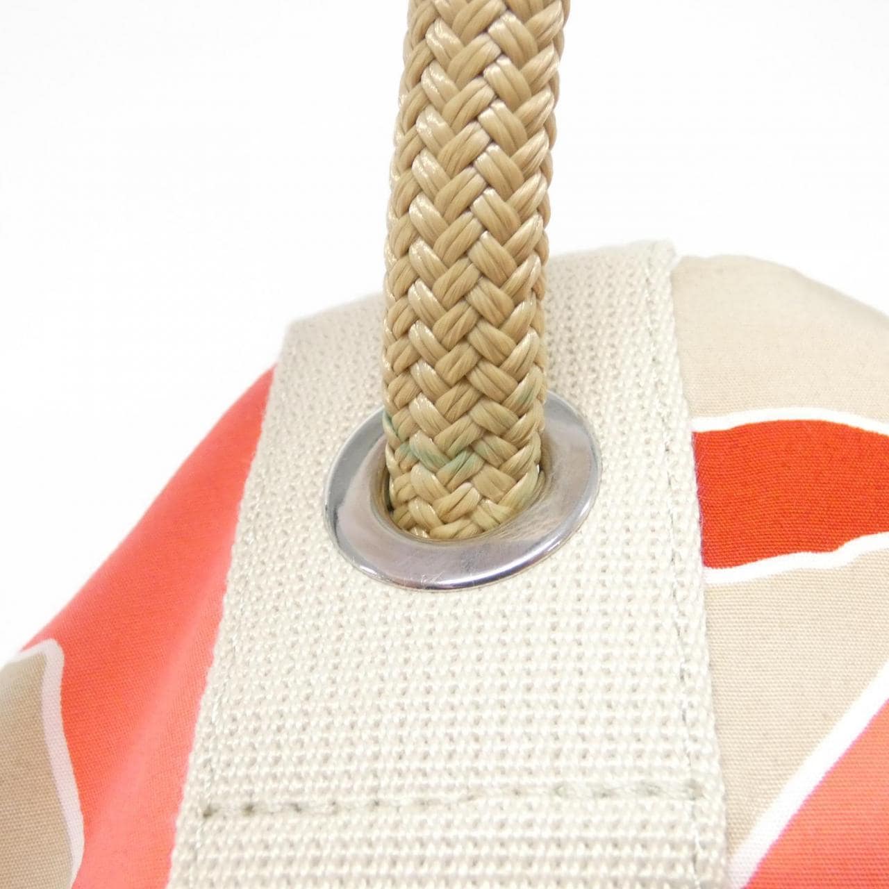 HERMES HERMÈS 103744M Bag Canvas 酒紅色 帆布 中古品A - 縮圖 5