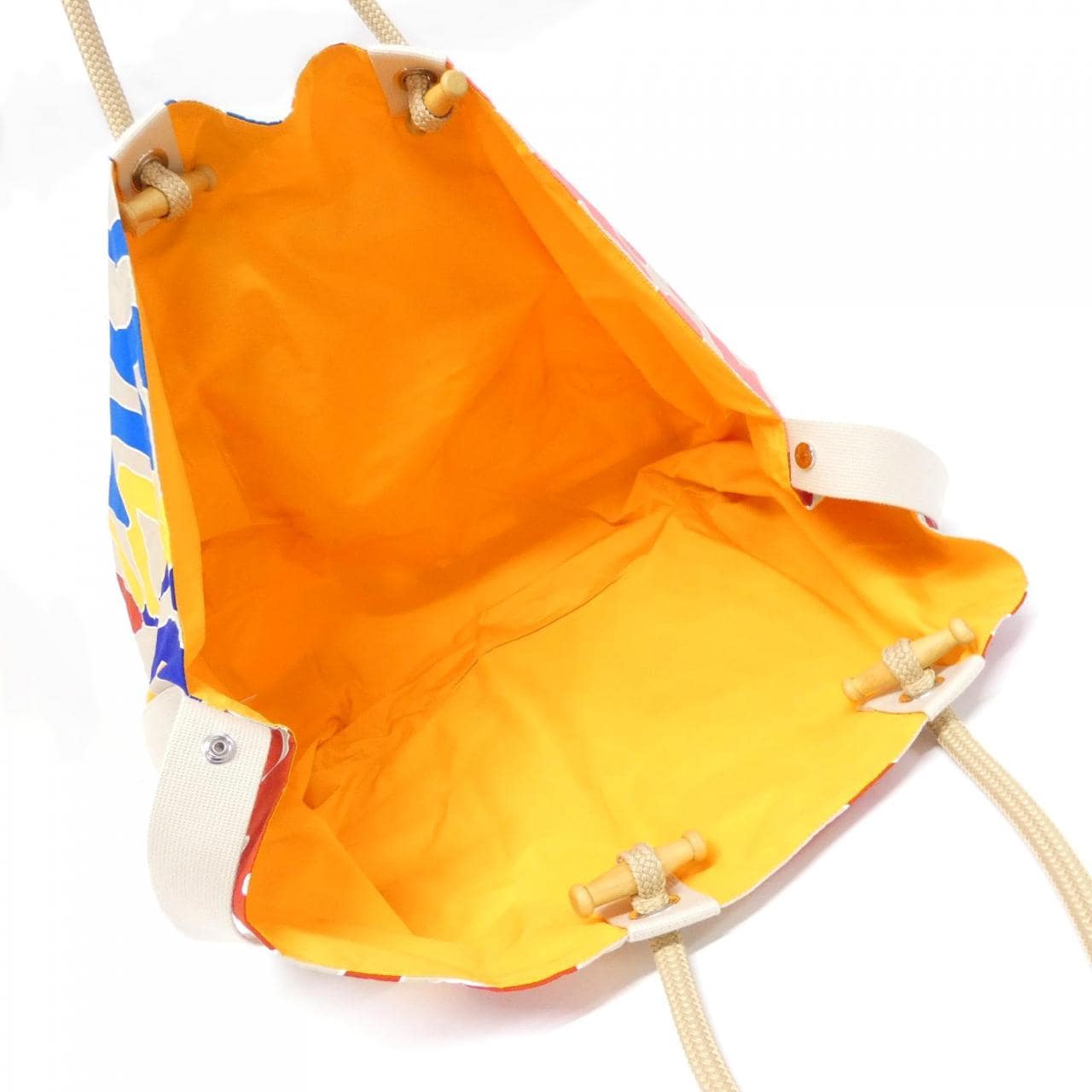 HERMES HERMÈS 103744M Bag Canvas 酒紅色 帆布 中古品A - 縮圖 7