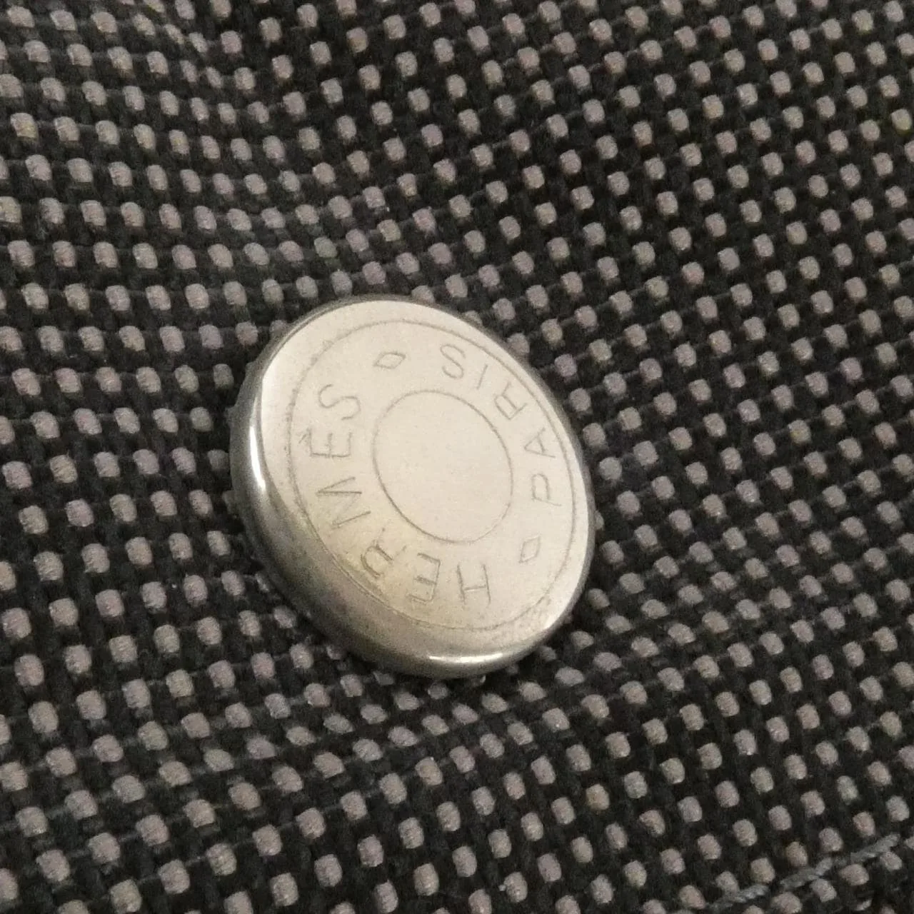 HERMES 100941M Handbag Canvas Black Canvas Rank B - Thumbnail 6