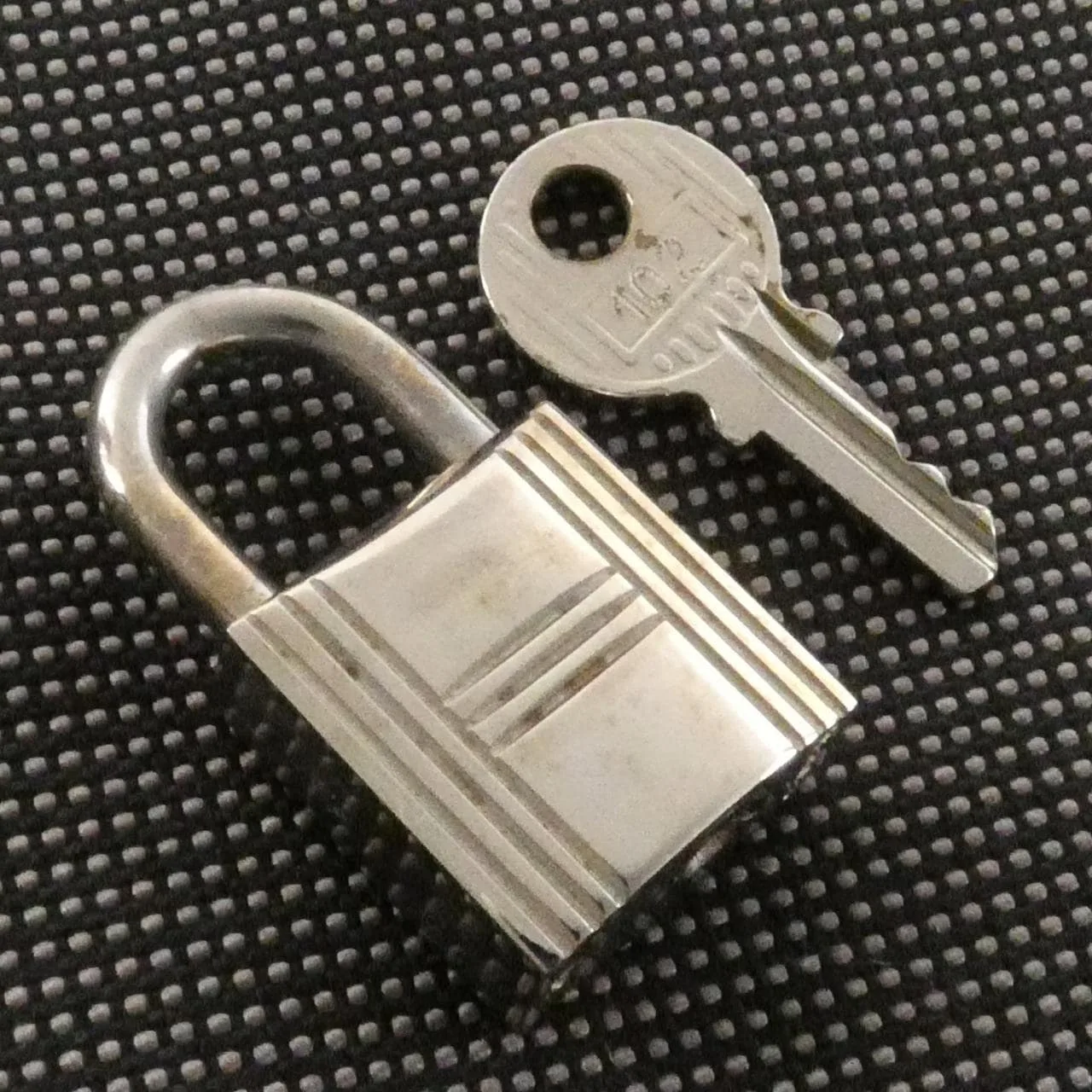 HERMES 100941M Handbag Canvas Black Canvas Rank B - Thumbnail 7